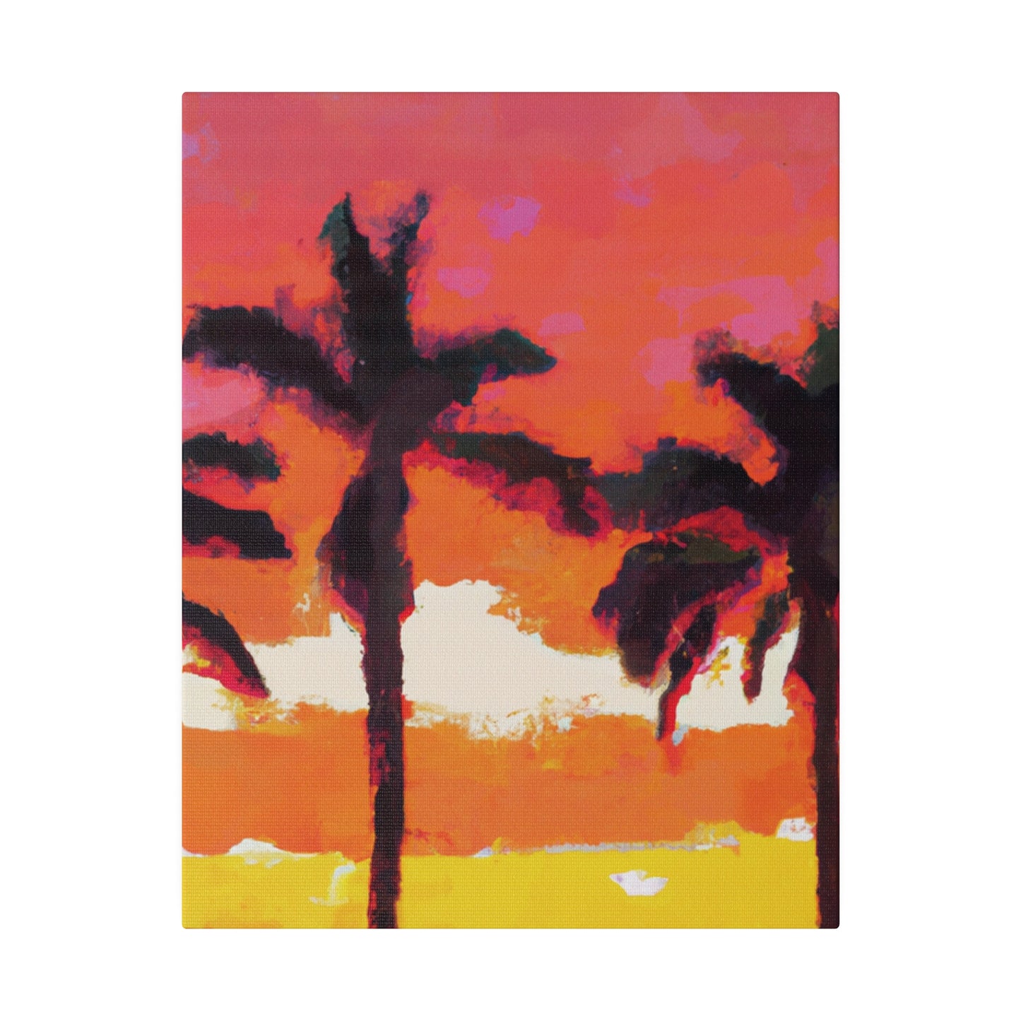 9356P - Miami Beach Sunset Painting Print | Miami | Beach | Sunset | Poster | Home Decor | Wall Art | Canvas