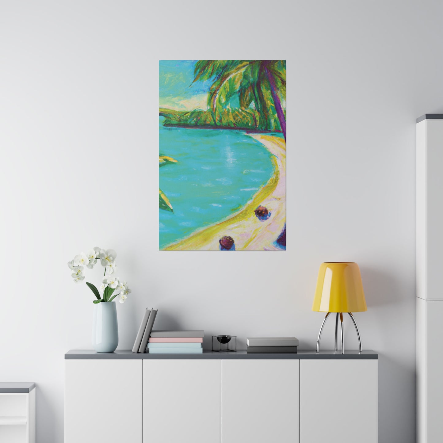 2421K - Bahamas Ocean Painting Print | Bahamas | Ocean | Beach | Poster | Home Decor | Wall Art | Canvas