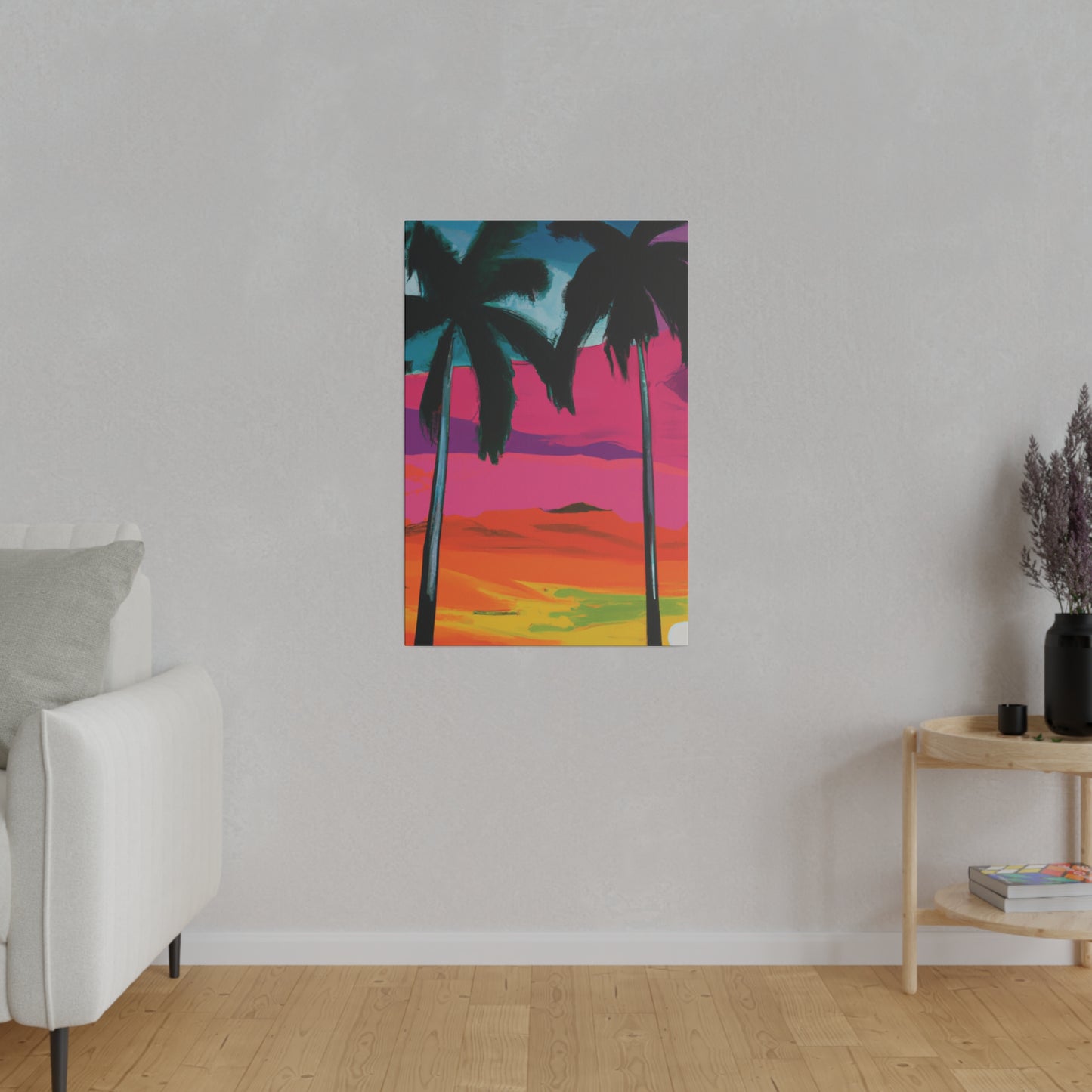 9027A - Miami Beach Sunset Painting Print | Miami | Beach | Sunset | Poster | Home Decor | Wall Art | Canvas