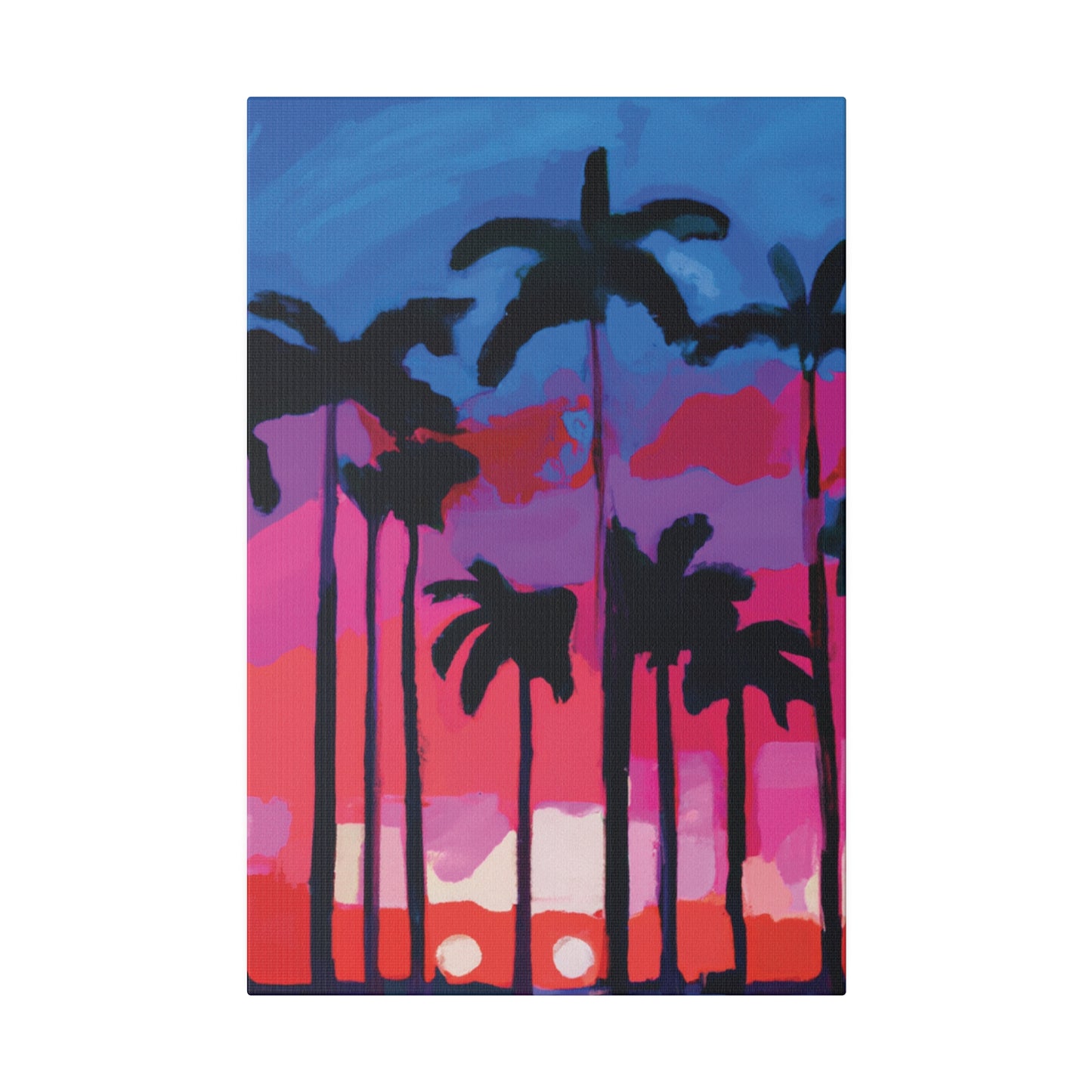 7245Y - Miami Beach Sunset Painting Print | Miami | Beach | Sunset | Poster | Home Decor | Wall Art | Canvas