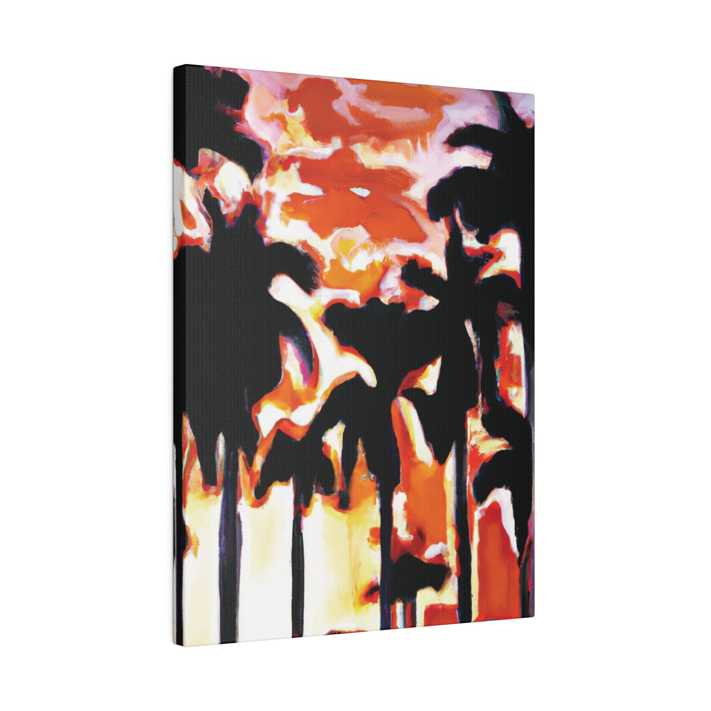 9274N - Miami Beach Sunset Painting Print | Miami | Beach | Sunset | Poster | Home Decor | Wall Art | Canvas