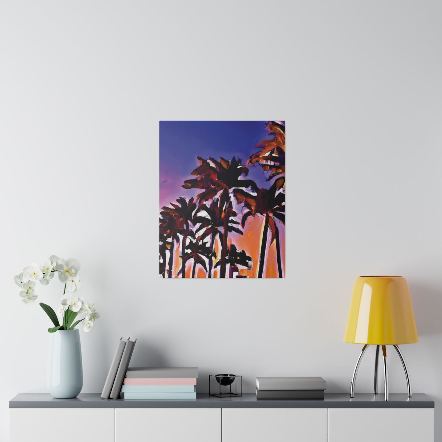 1463E - Miami Beach Sunset Painting Print | Miami | Beach | Sunset | Poster | Home Decor | Wall Art | Canvas