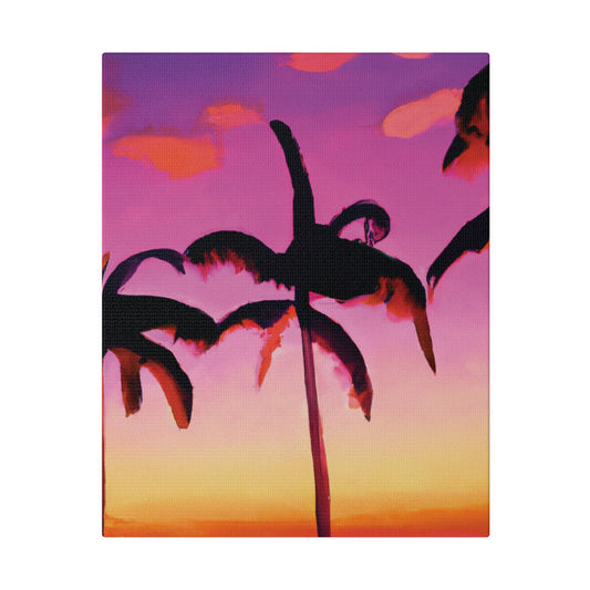 5426A - Miami Beach Sunset Painting Print | Miami | Beach | Sunset | Poster | Home Decor | Wall Art | Canvas