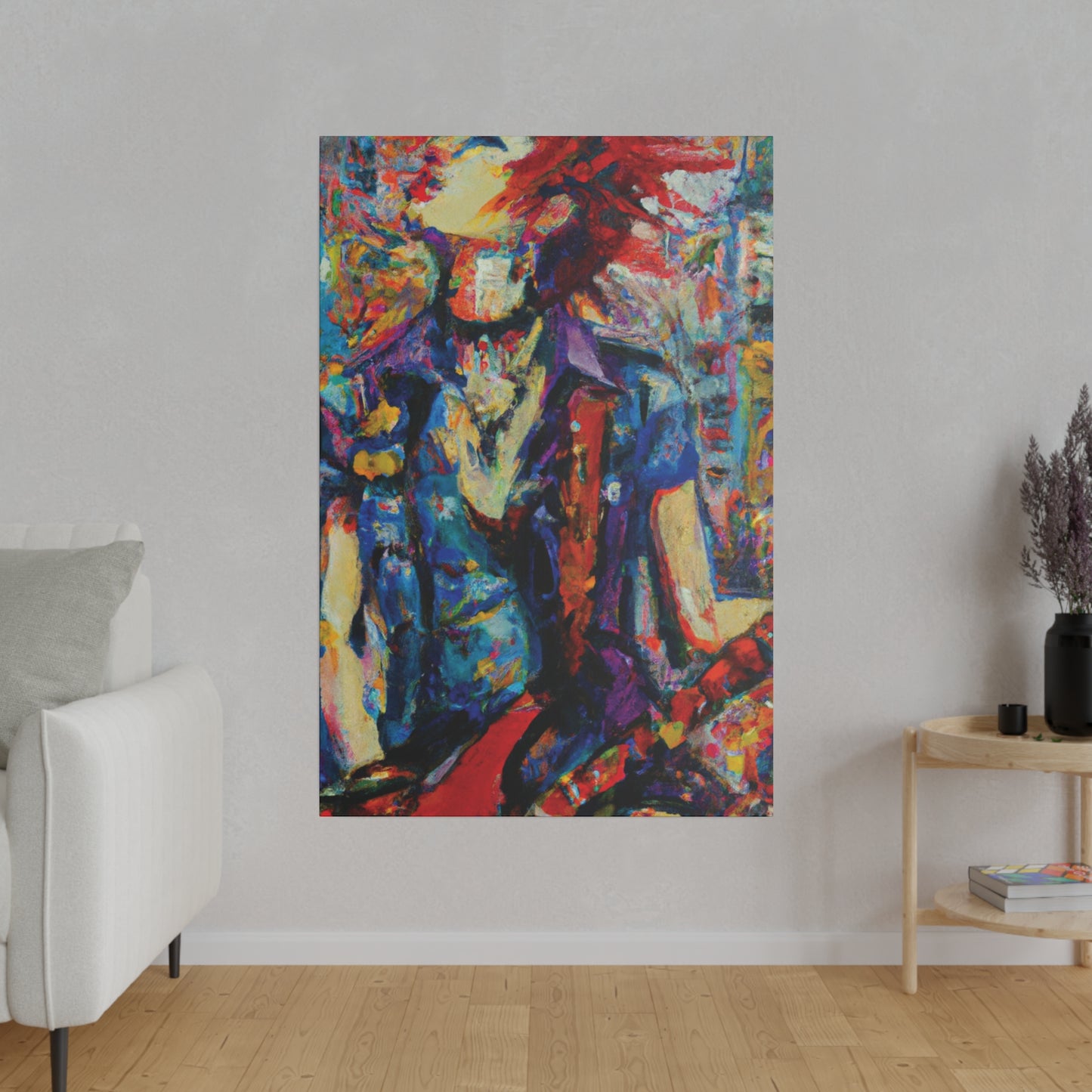 9667F - Rockstar Oil Painting Style Print | Poster | Home Decor | Wall Art | Music Art | Canvas