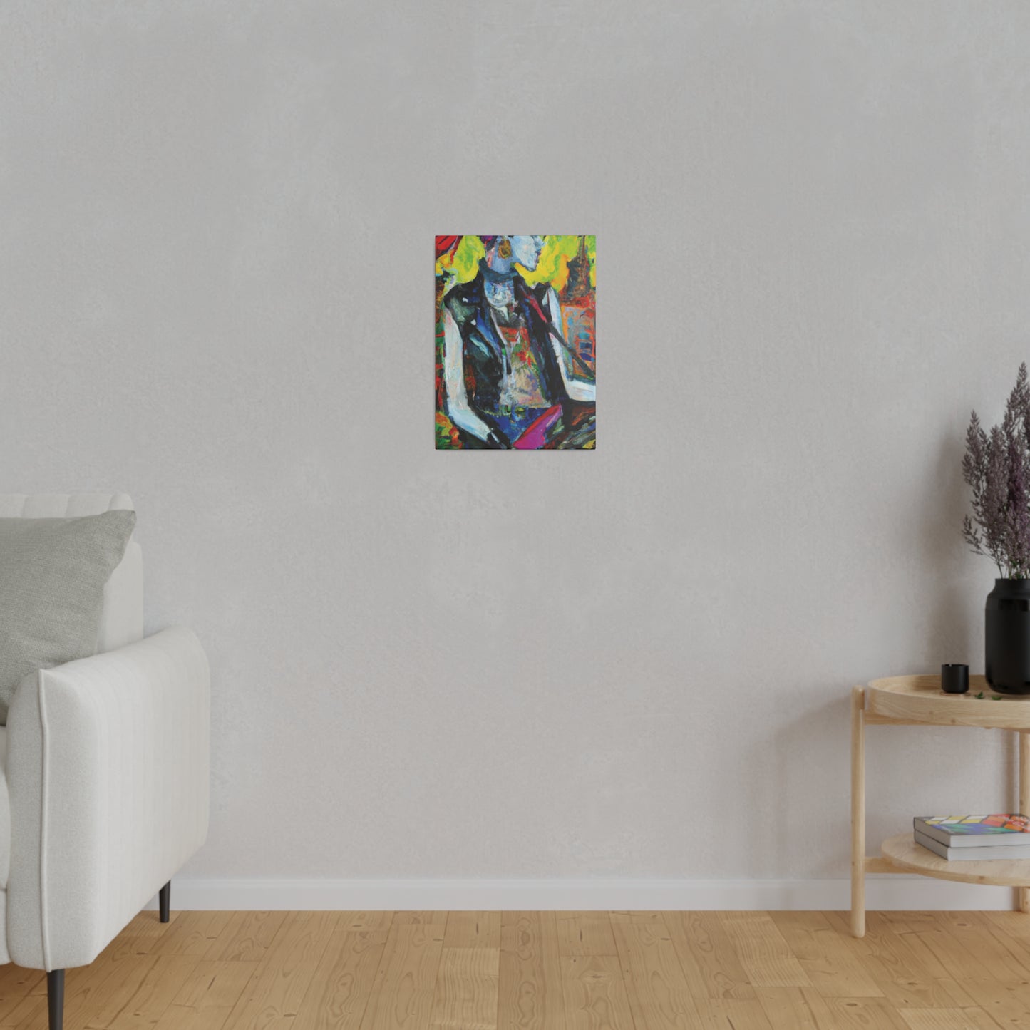7349W - Rockstar Oil Painting Style Print | Poster | Home Decor | Wall Art | Music Art | Canvas