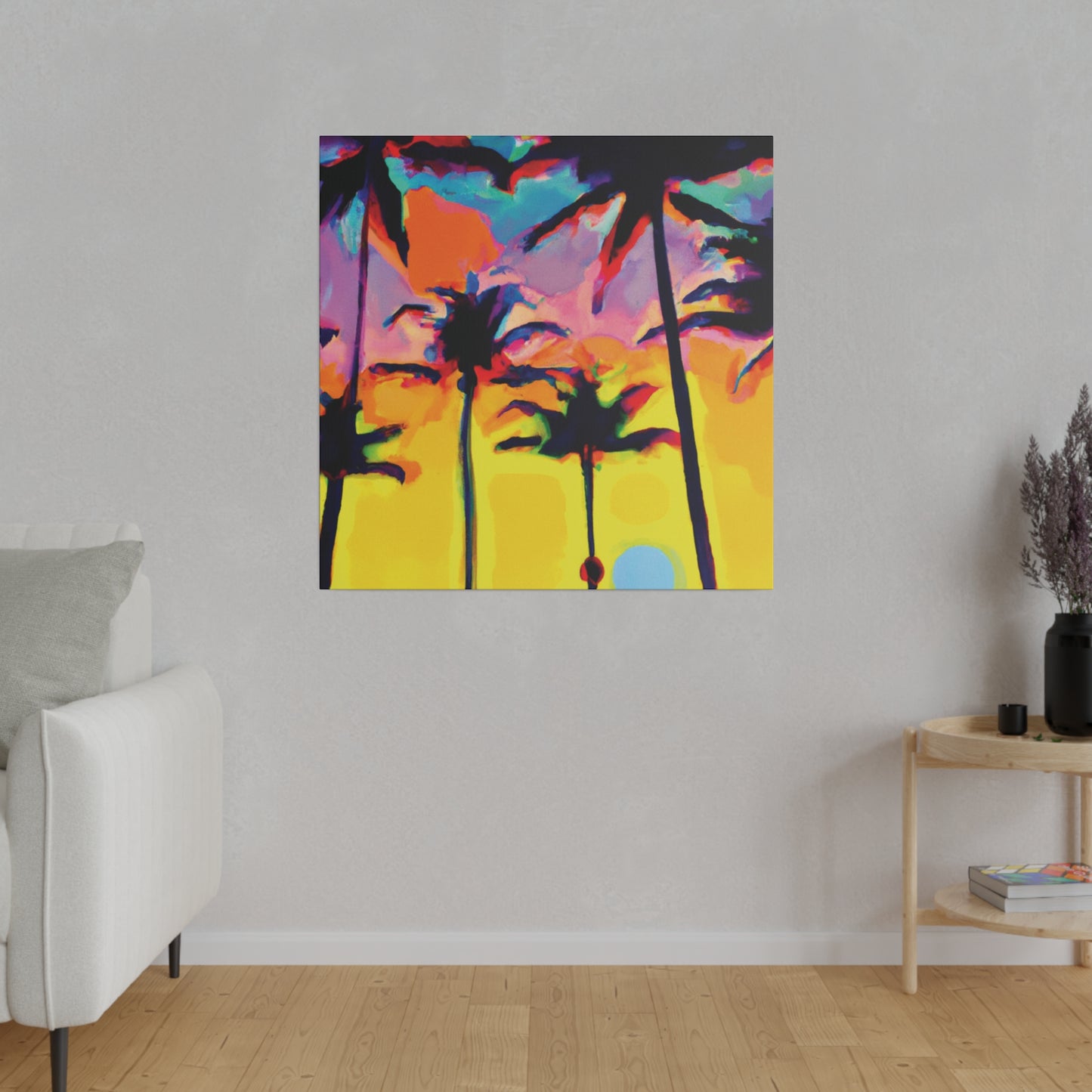 108K - Miami Beach Sunset Painting Print | Miami | Beach | Sunset | Poster | Home Decor | Wall Art | Canvas