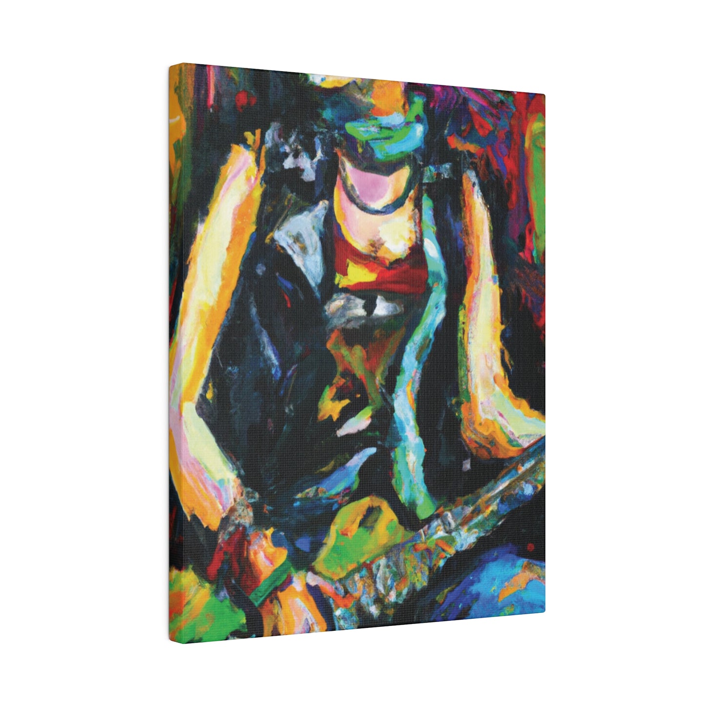 7187Z - Rockstar Oil Painting Style Print | Poster | Home Decor | Wall Art | Music Art | Canvas