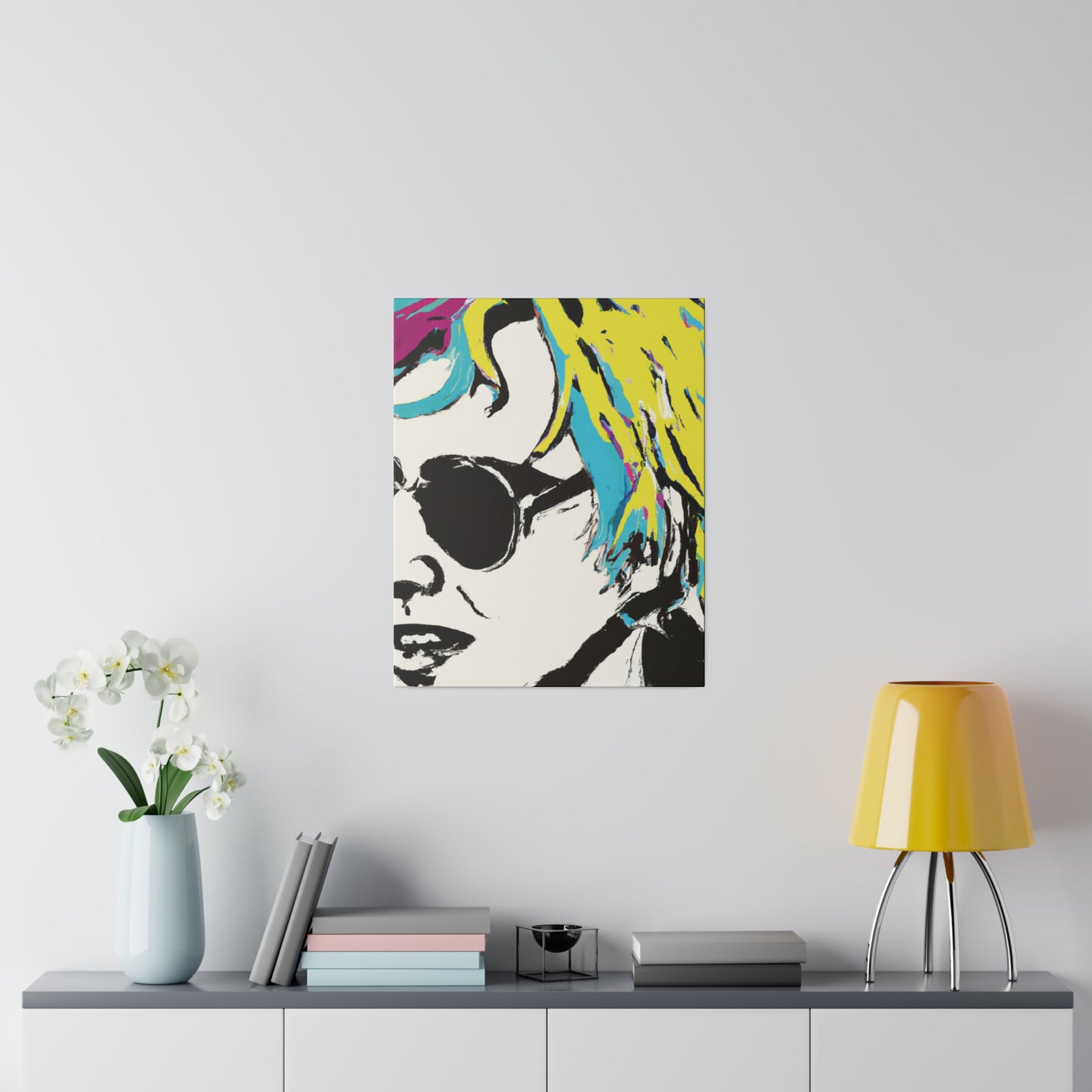 3921R - Rockstar Painting Print | Face | Abstract | Poster | Home Decor | Wall Art | Music Art | Canvas