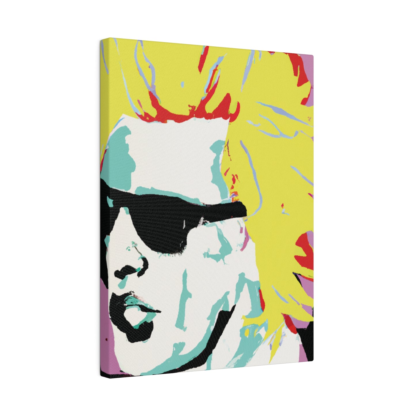 8282G - Rockstar Painting Print | Face | Abstract | Poster | Home Decor | Wall Art | Music Art | Canvas