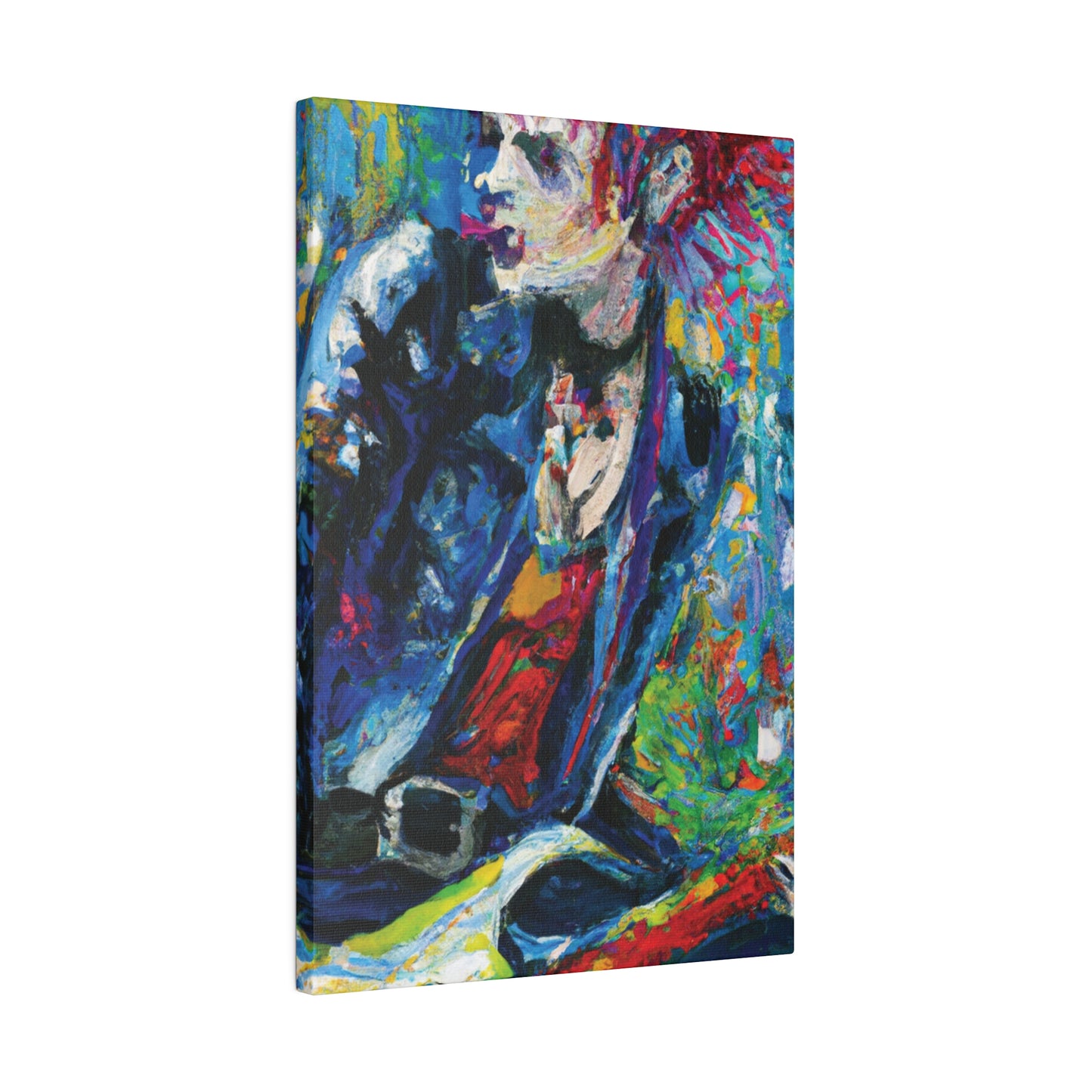 4672G - Rockstar Oil Painting Style Print | Poster | Home Decor | Wall Art | Music Art | Canvas