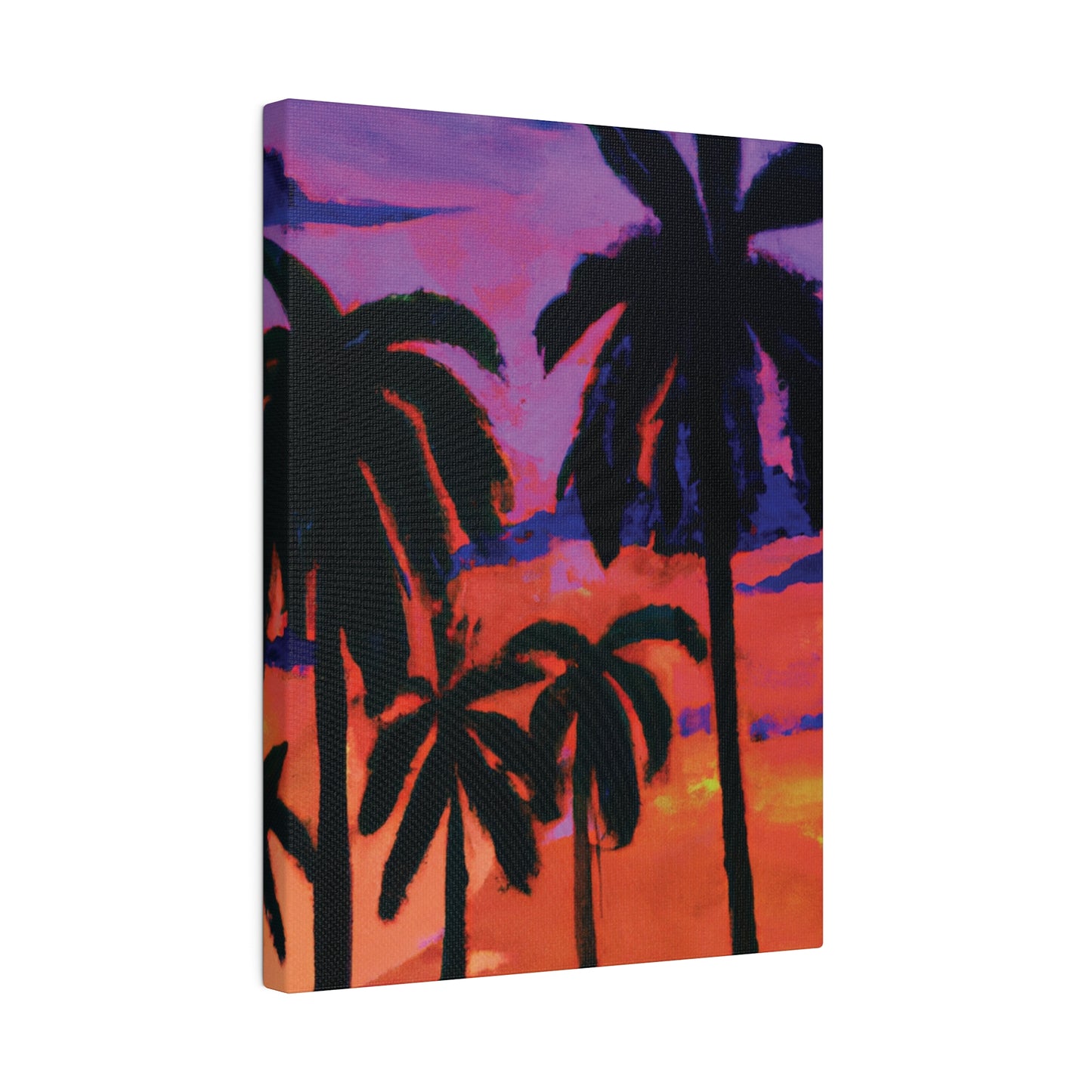 8314G - Miami Beach Sunset Painting Print | Miami | Beach | Sunset | Poster | Home Decor | Wall Art | Canvas