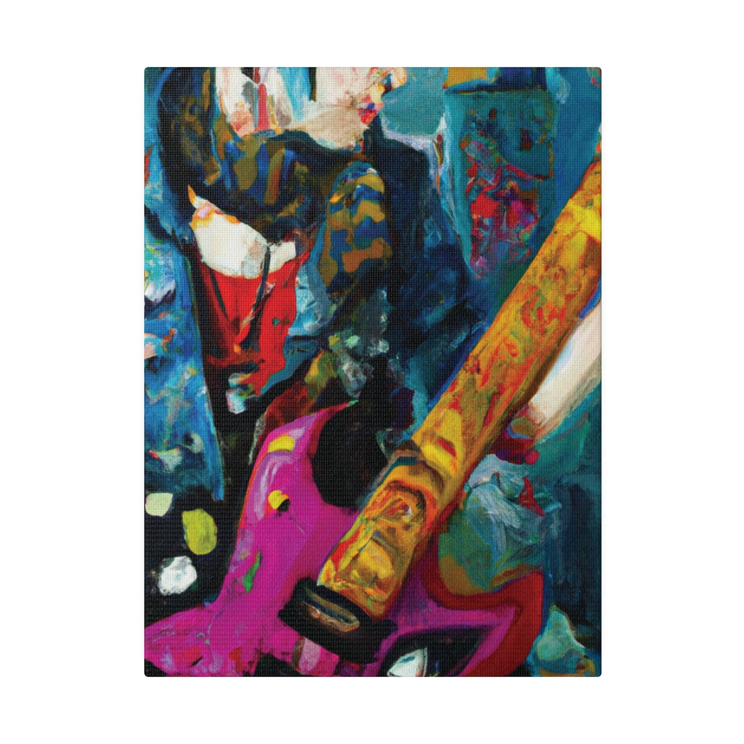 7272P - Rockstar Oil Painting Style Print | Poster | Home Decor | Wall Art | Music Art | Canvas