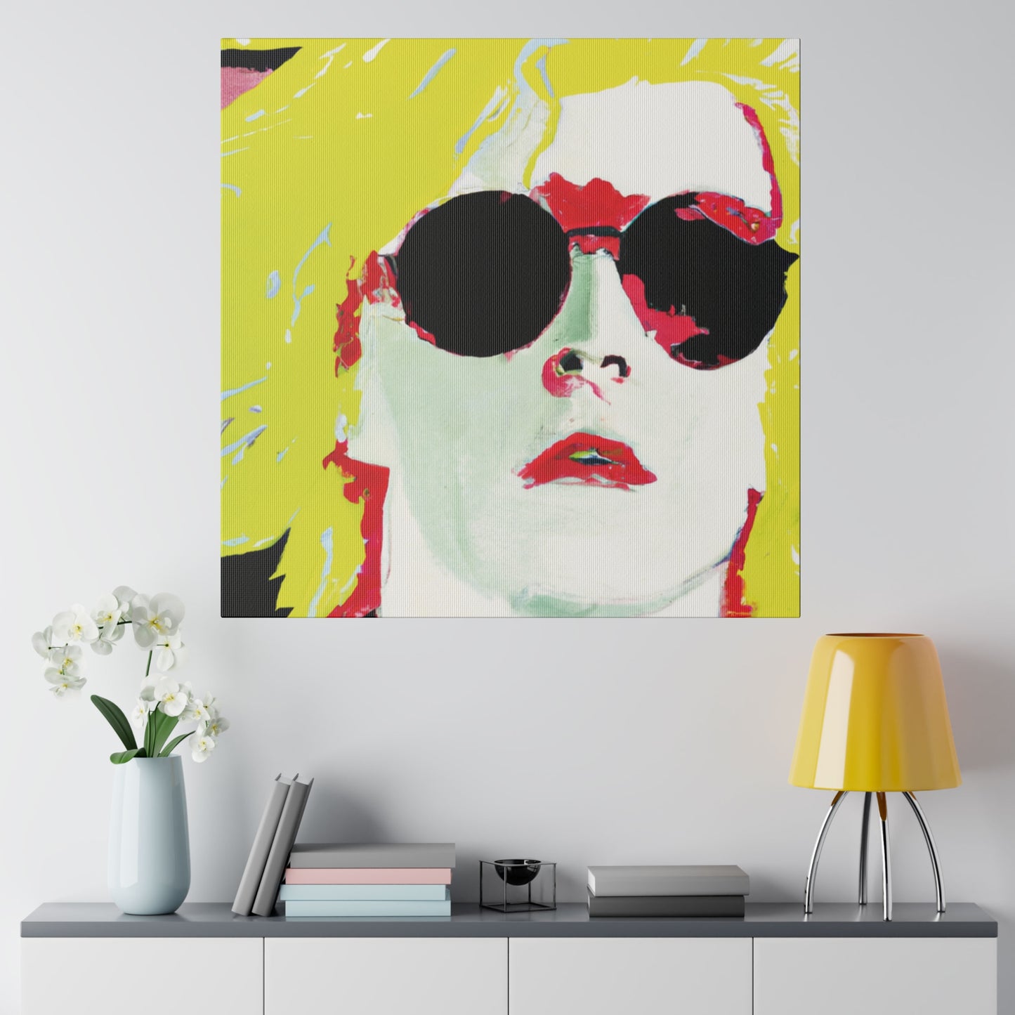 6289X - Rockstar Painting Print | Face | Abstract | Poster | Home Decor | Wall Art | Music Art | Canvas