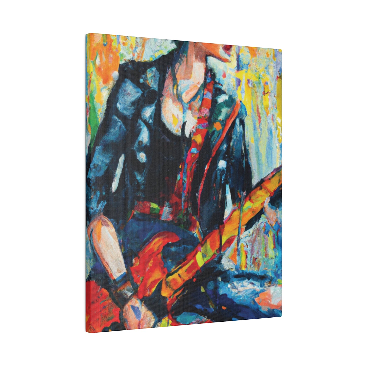 4573T - Rockstar Oil Painting Style Print | Poster | Home Decor | Wall Art | Music Art | Canvas