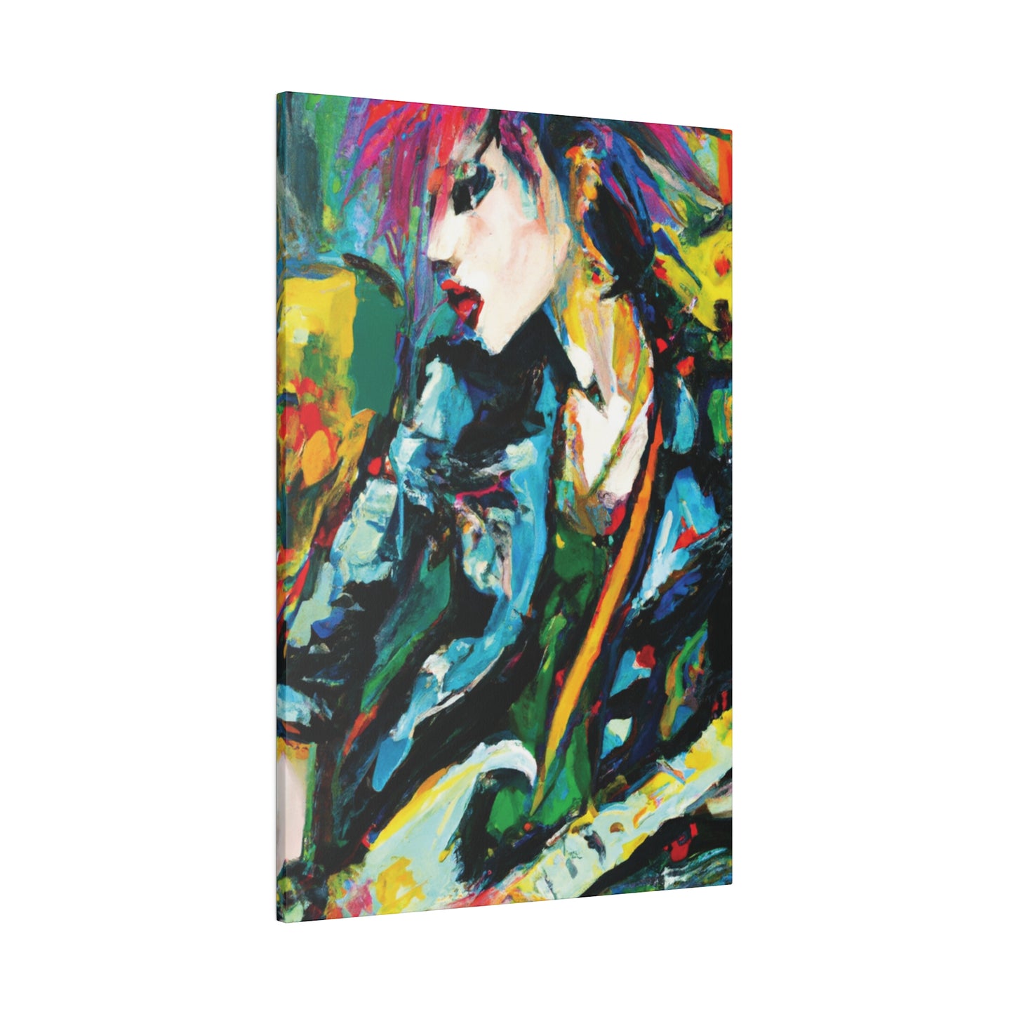 9841U - Rockstar Oil Painting Style Print | Poster | Home Decor | Wall Art | Music Art | Canvas