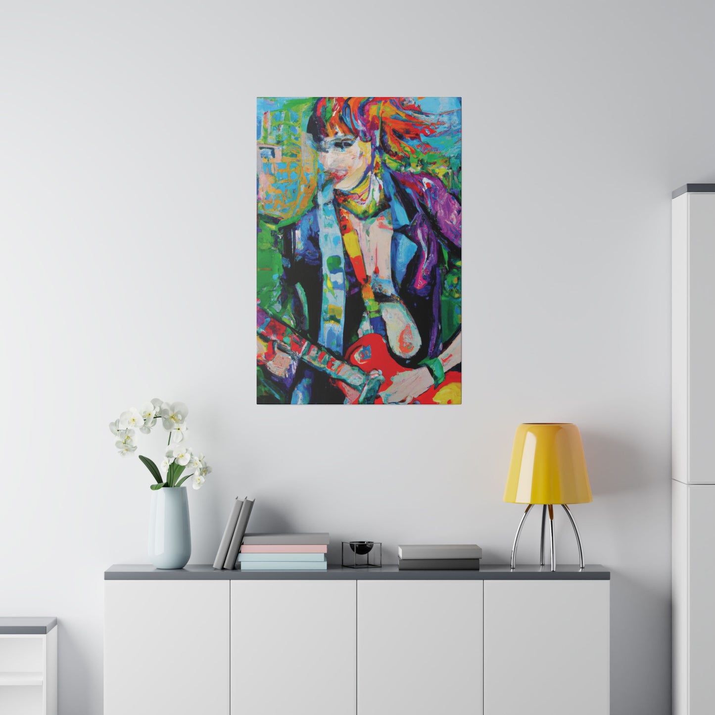 3136H - Rockstar Oil Painting Style Print | Poster | Home Decor | Wall Art | Music Art | Canvas