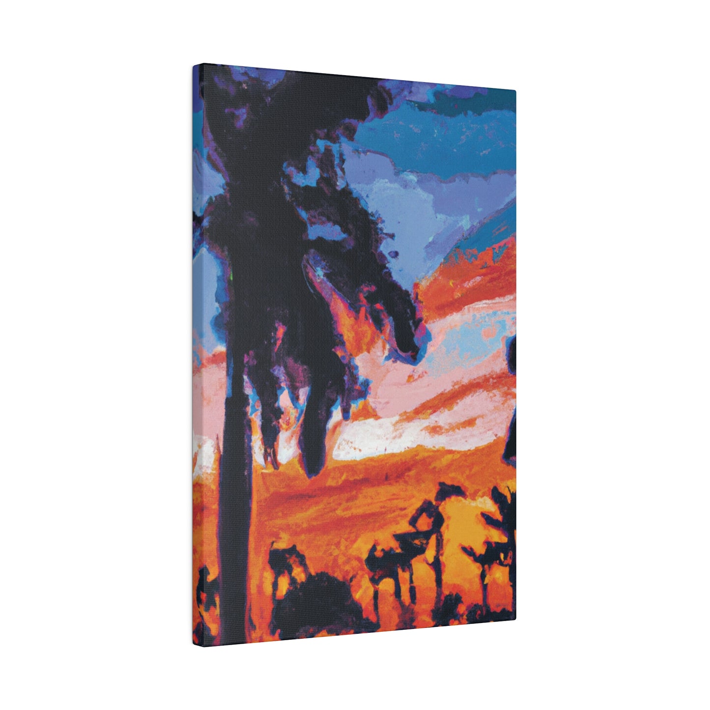 2761V - Miami Beach Sunset Painting Print | Miami | Beach | Sunset | Poster | Home Decor | Wall Art | Canvas