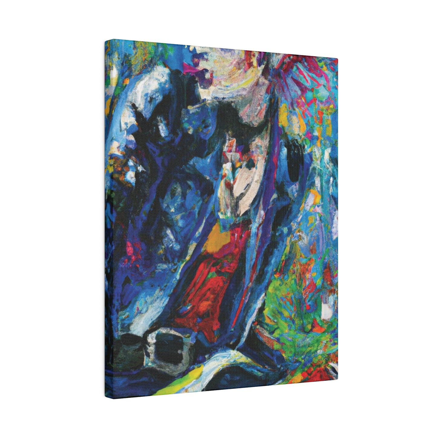 4672G - Rockstar Oil Painting Style Print | Poster | Home Decor | Wall Art | Music Art | Canvas