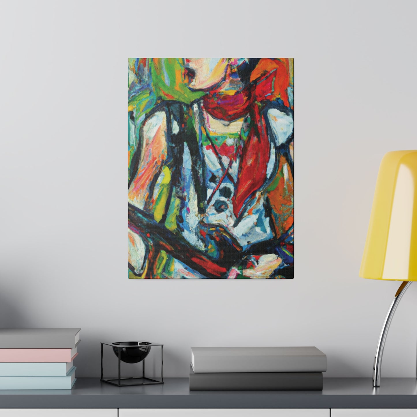 3713A - Rockstar Oil Painting Style Print | Poster | Home Decor | Wall Art | Music Art | Canvas
