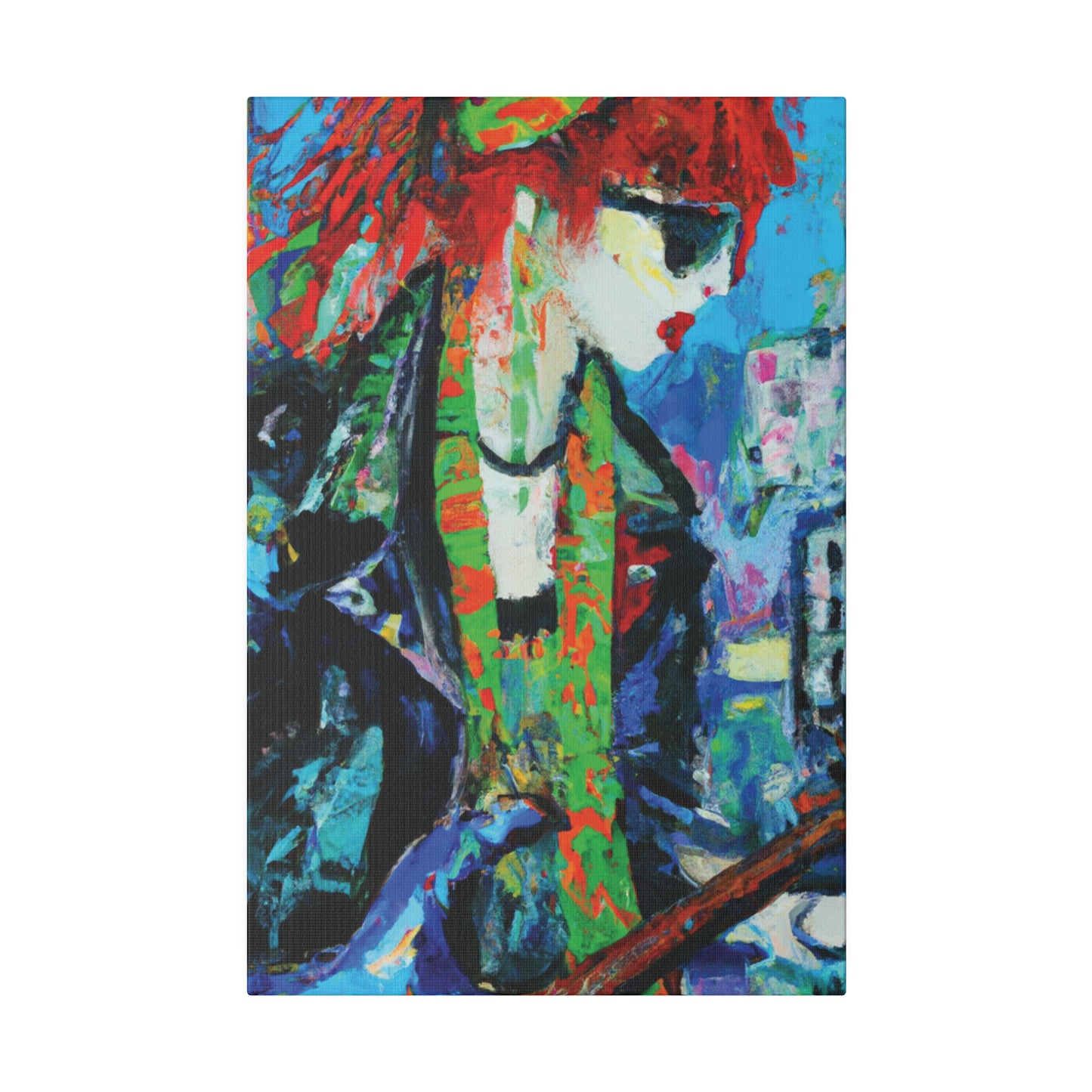 2398Y - Rockstar Oil Painting Style Print | Poster | Home Decor | Wall Art | Music Art | Canvas