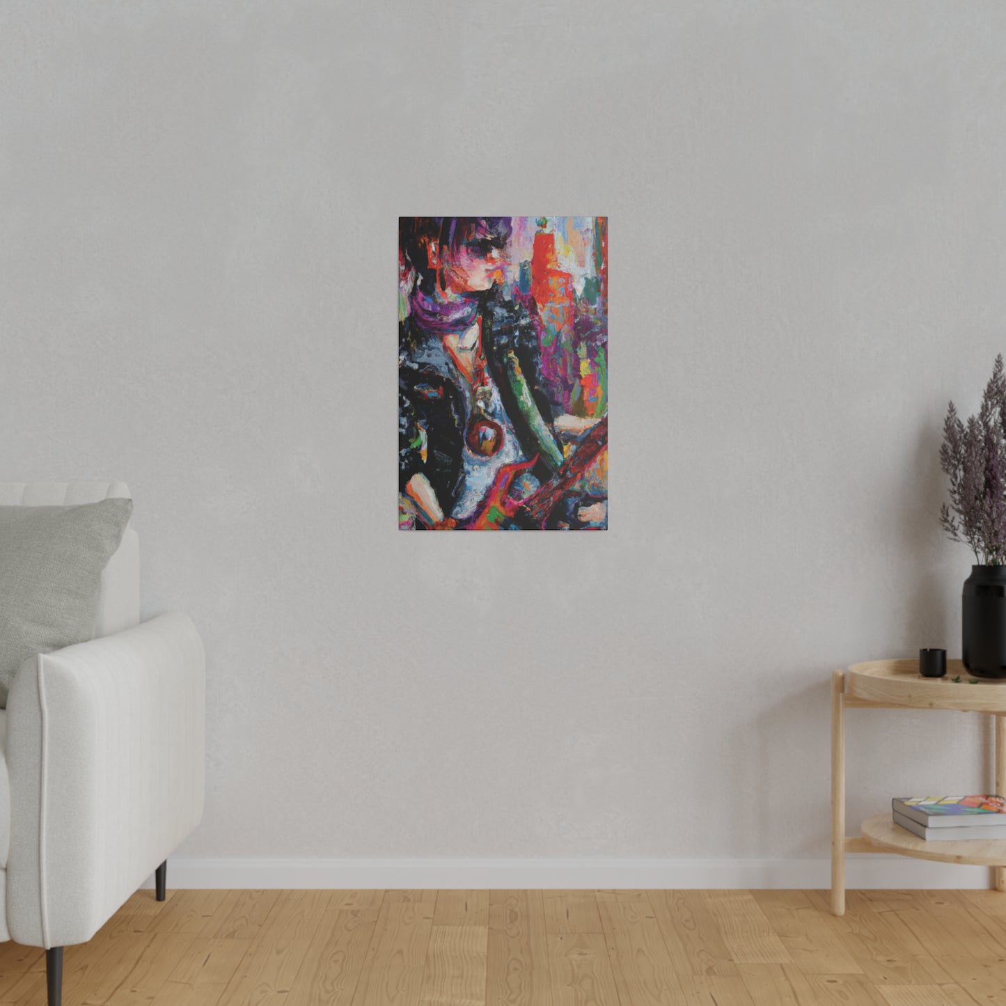 4532P - Rockstar Oil Painting Style Print | Poster | Home Decor | Wall Art | Music Art | Canvas