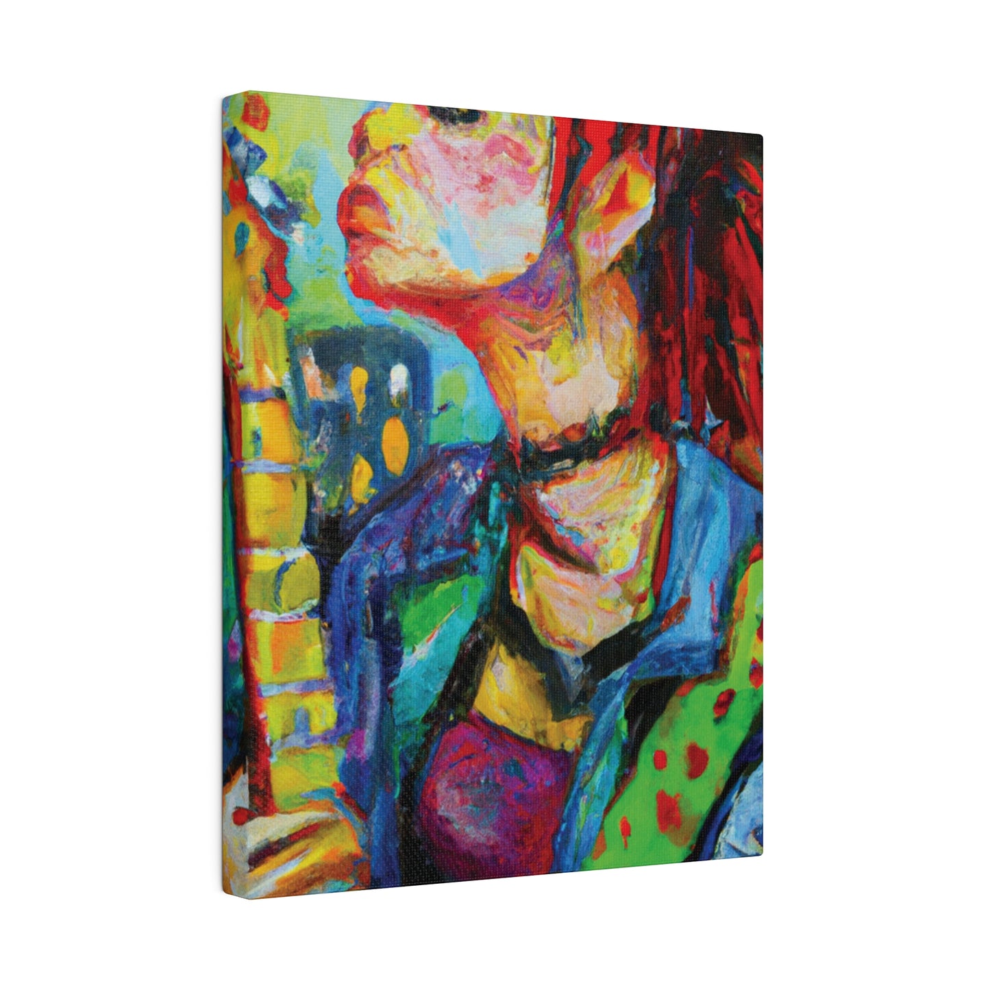 4898X - Rockstar Oil Painting Style Print | Poster | Home Decor | Wall Art | Music Art | Canvas