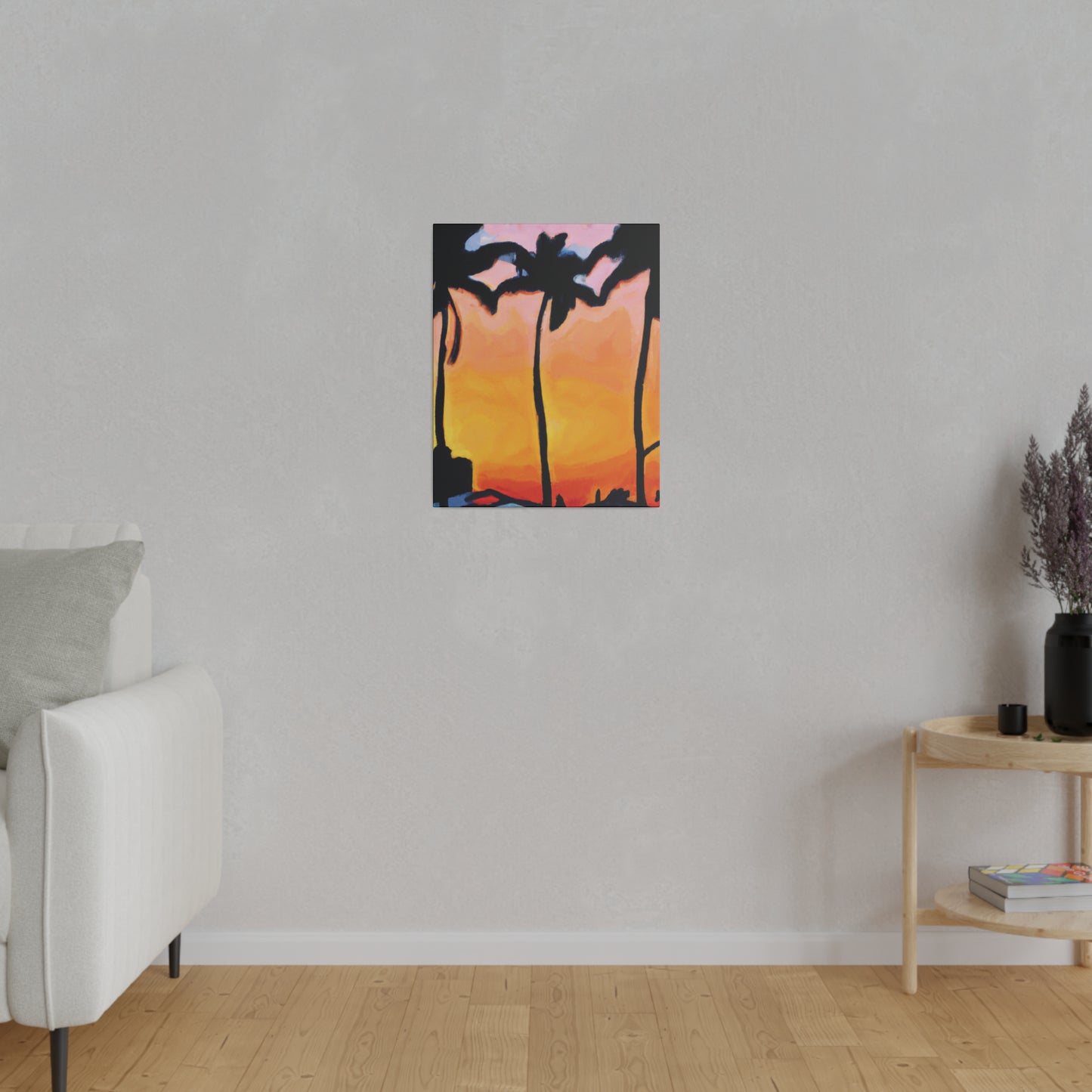 9545F - Miami Beach Sunset Painting Print | Miami | Beach | Sunset | Poster | Home Decor | Wall Art | Canvas