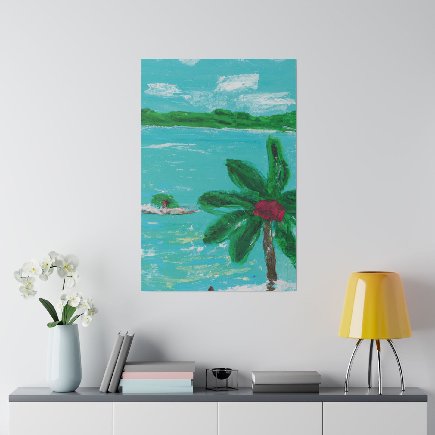 5627Q - Bahamas Ocean Painting Print | Bahamas | Ocean | Beach | Poster | Home Decor | Wall Art | Canvas