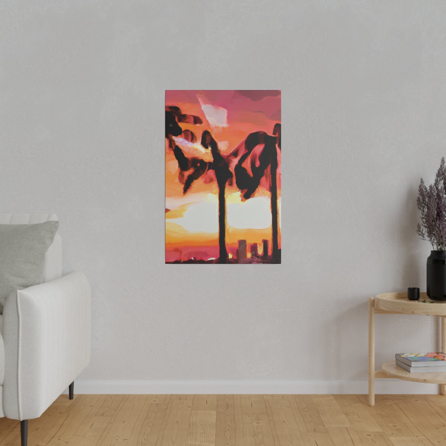 6372O - Miami Beach Sunset Painting Print | Miami | Beach | Sunset | Poster | Home Decor | Wall Art | Canvas