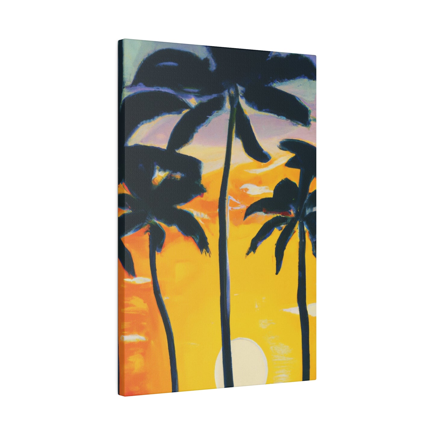 7390N - Miami Beach Sunset Painting Print | Miami | Beach | Sunset | Poster | Home Decor | Wall Art | Canvas