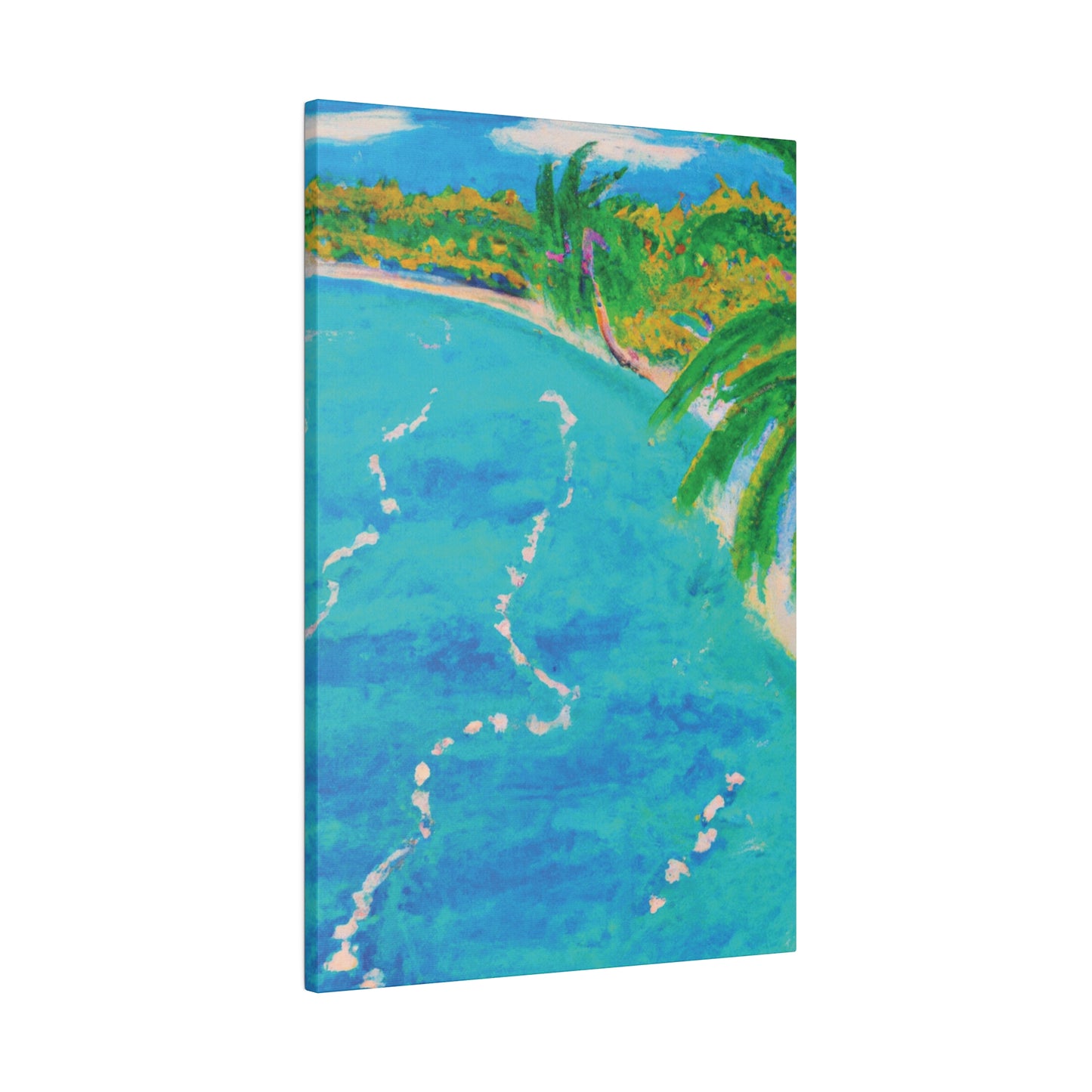 6605P - Bahamas Ocean Painting Print | Bahamas | Ocean | Beach | Poster | Home Decor | Wall Art | Canvas