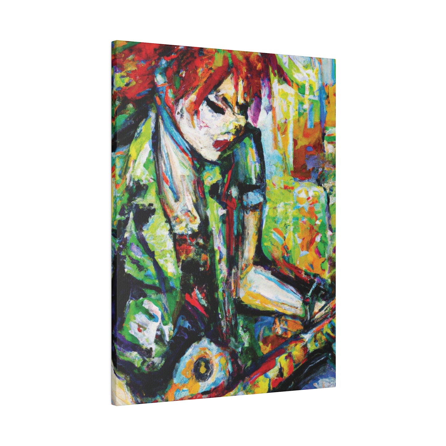 2204G - Rockstar Oil Painting Style Print | Poster | Home Decor | Wall Art | Music Art | Canvas