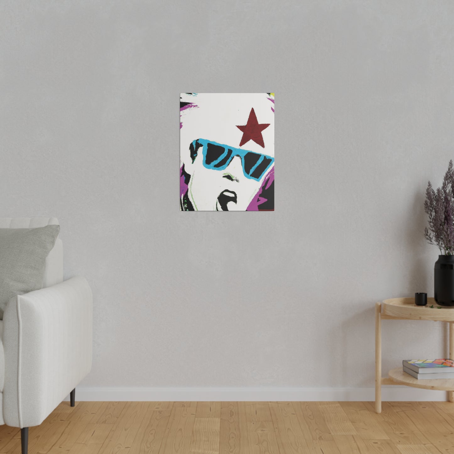 4850F - Rockstar Painting Print | Face | Abstract | Poster | Home Decor | Wall Art | Music Art | Canvas