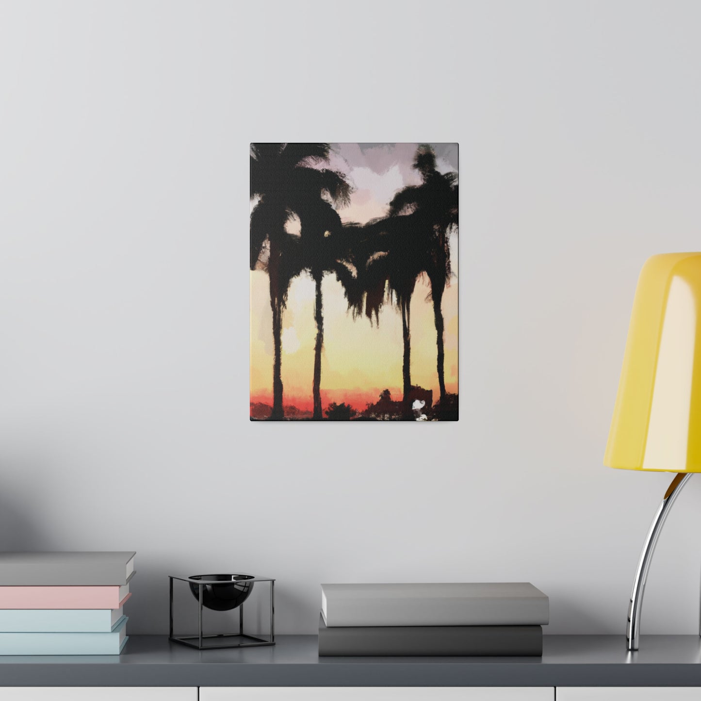 4763J - Miami Beach Sunset Painting Print | Miami | Beach | Sunset | Poster | Home Decor | Wall Art | Canvas