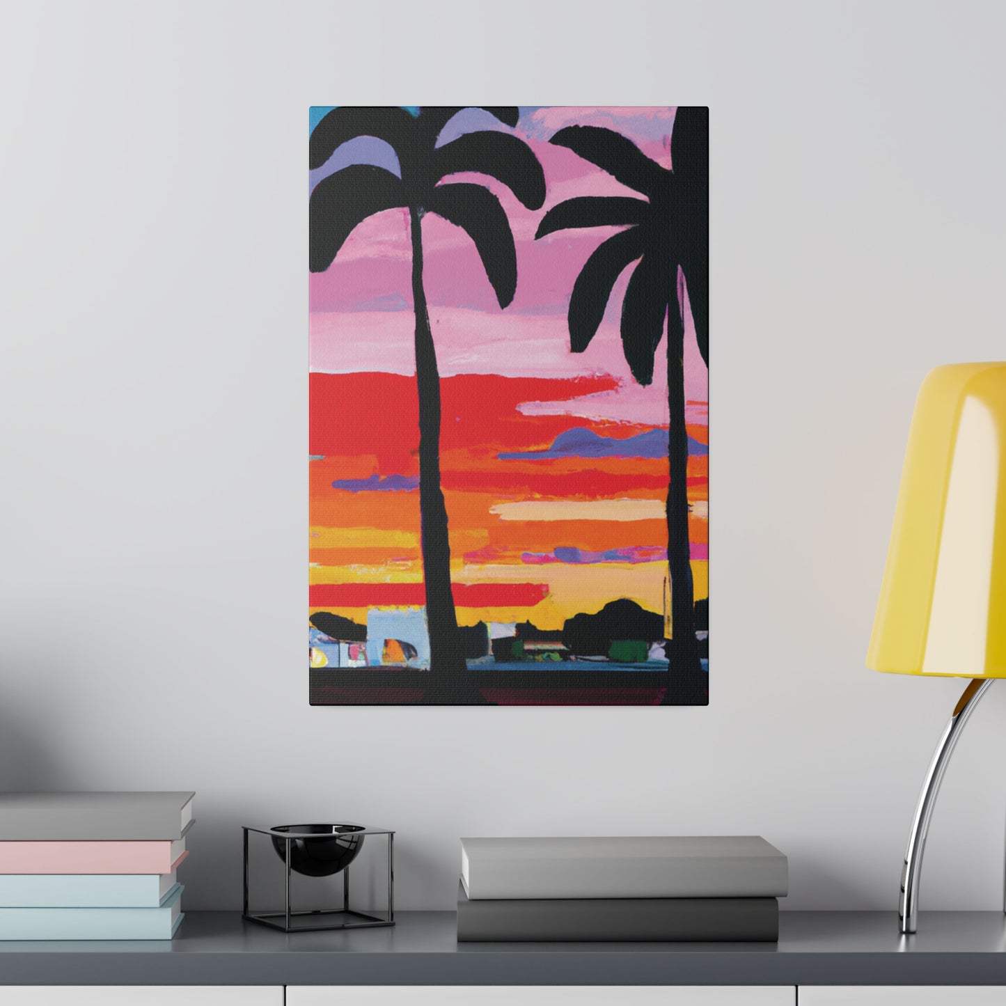 8284X - Miami Beach Sunset Painting Print | Miami | Beach | Sunset | Poster | Home Decor | Wall Art | Canvas