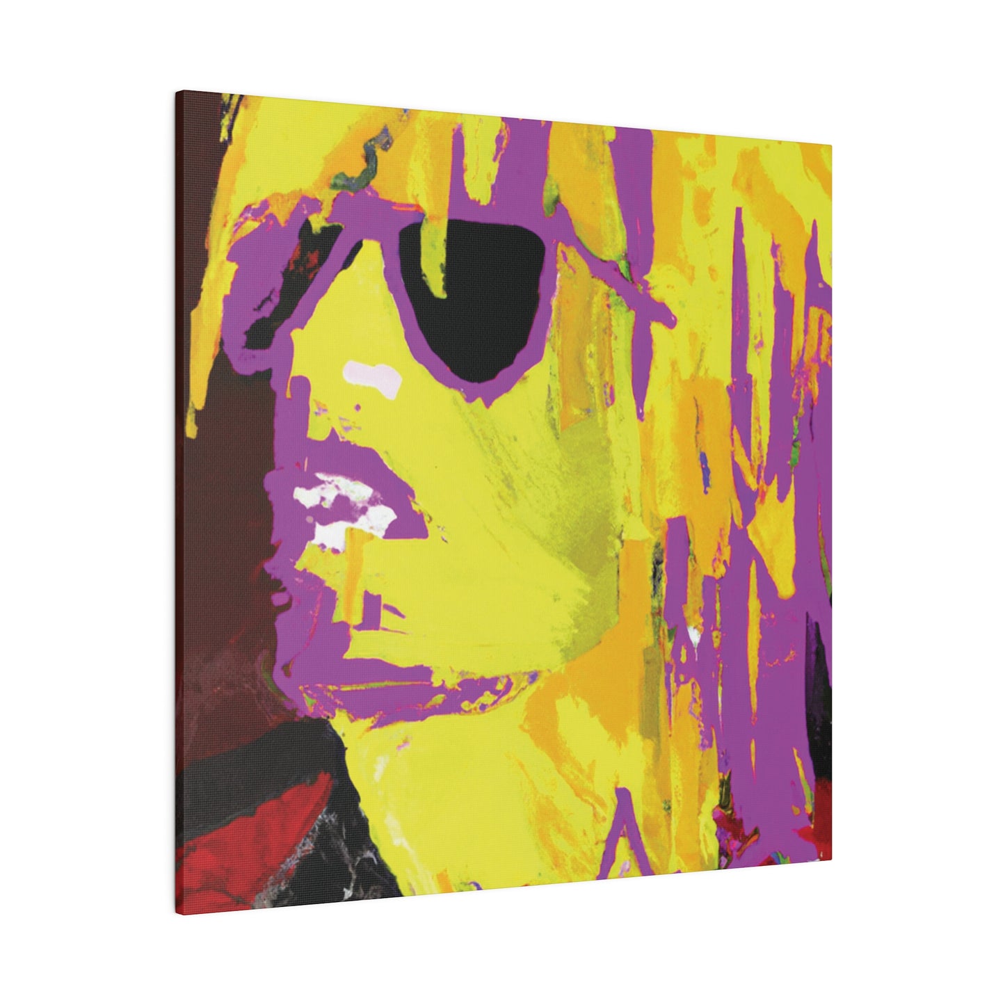 138G - Rockstar Painting Print | Face | Abstract | Poster | Home Decor | Wall Art | Music Art | Canvas