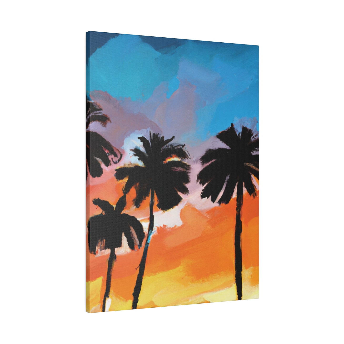 7010V - Miami Beach Sunset Painting Print | Miami | Beach | Sunset | Poster | Home Decor | Wall Art | Canvas