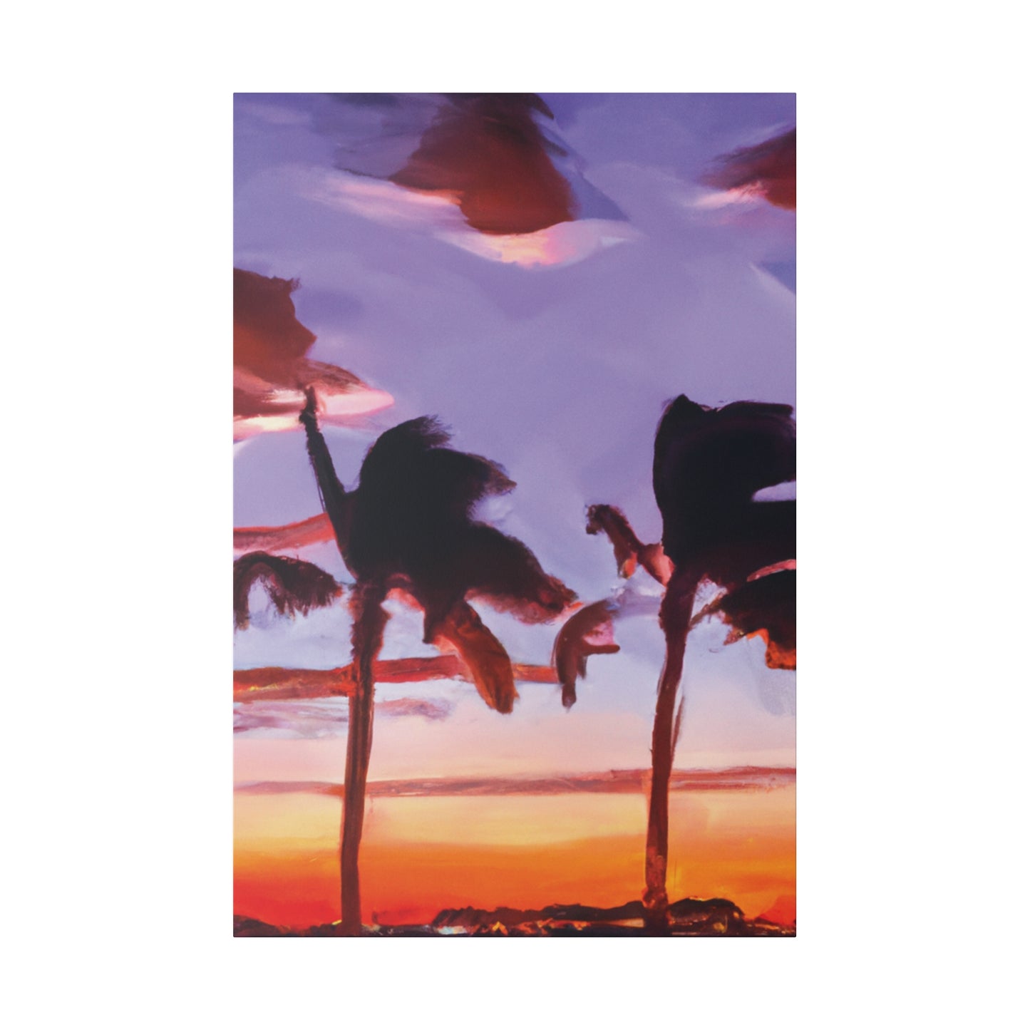 7491X - Miami Beach Sunset Painting Print | Miami | Beach | Sunset | Poster | Home Decor | Wall Art | Canvas