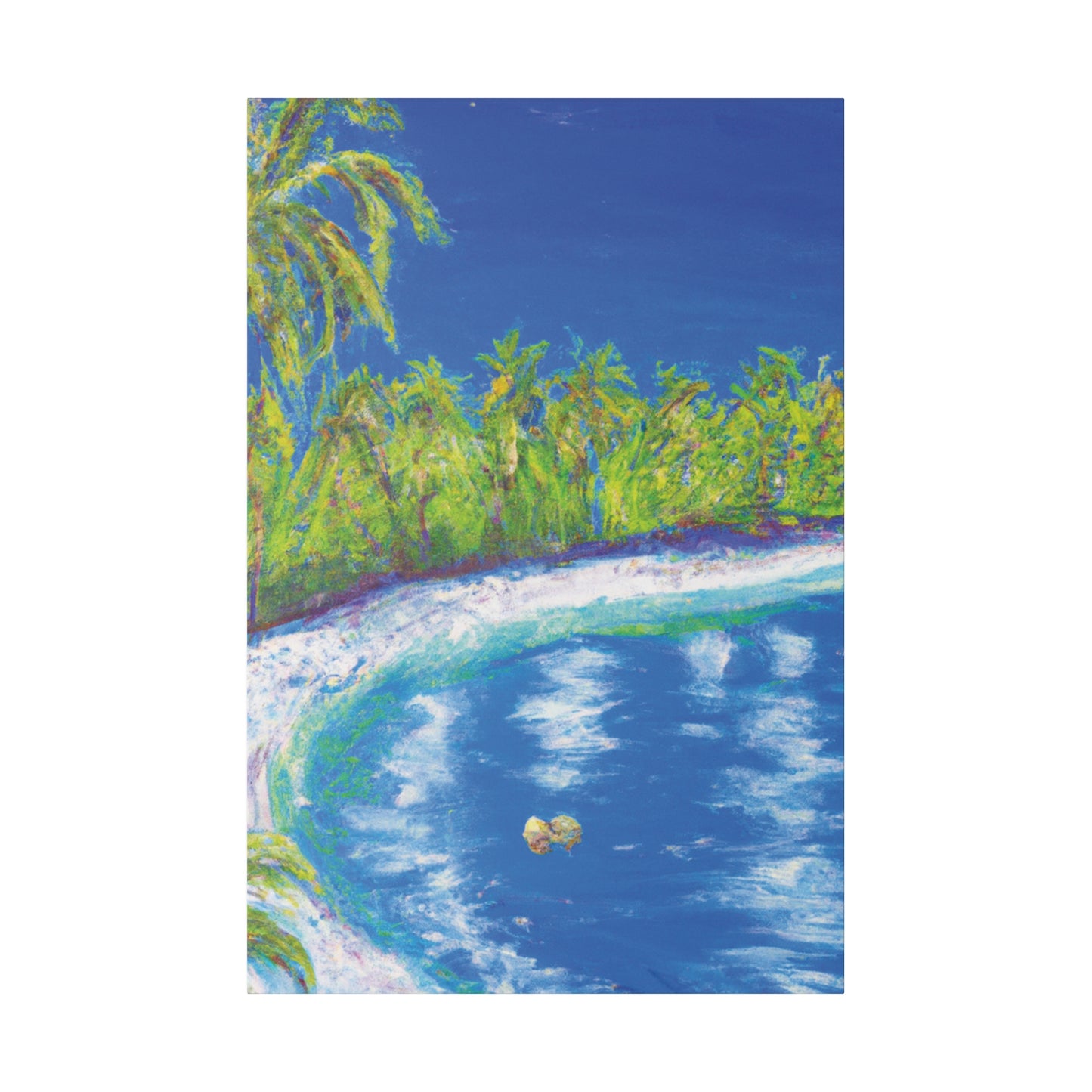 3798C - Bahamas Ocean Painting Print | Bahamas | Ocean | Beach | Poster | Home Decor | Wall Art | Canvas