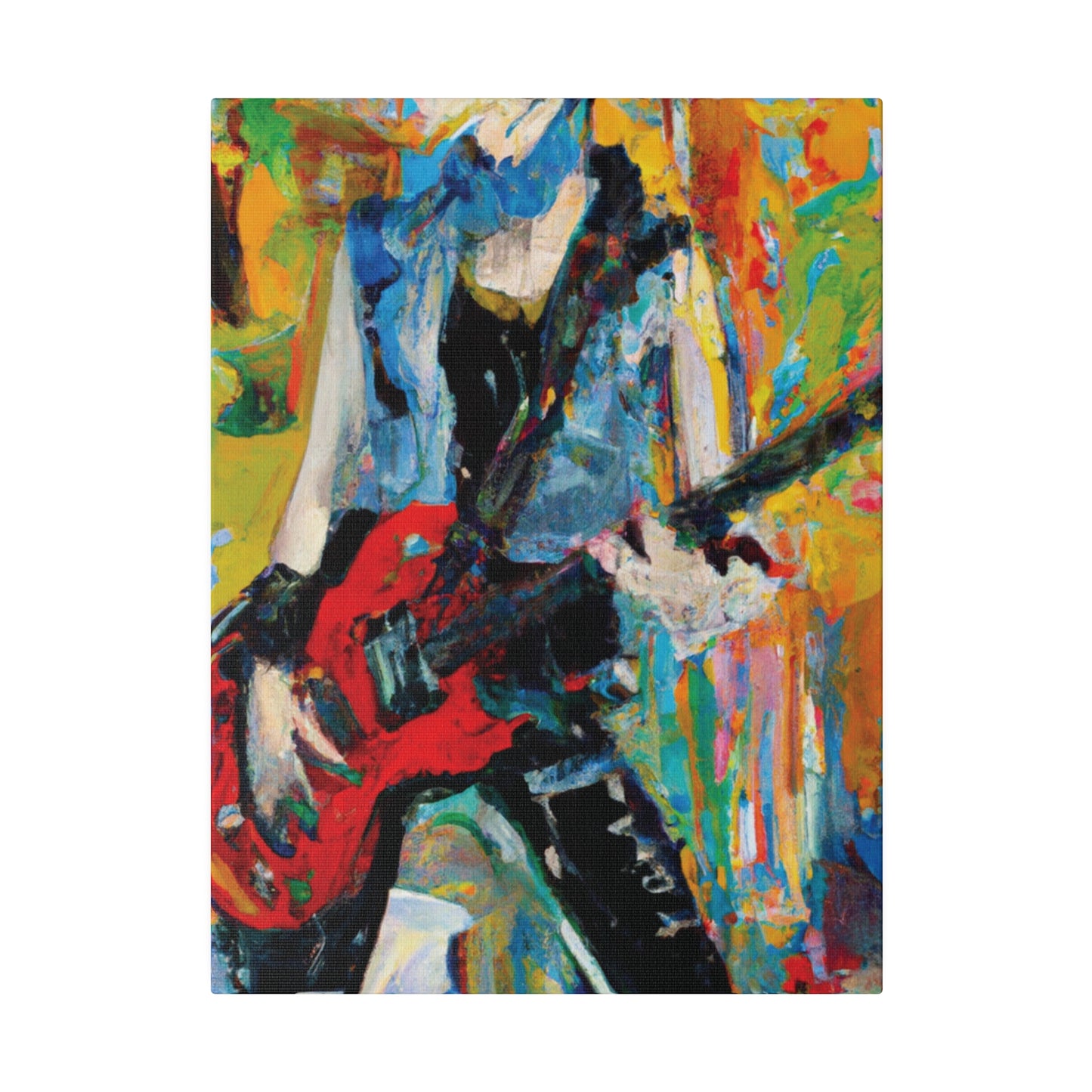 4721P - Rockstar Oil Painting Style Print | Poster | Home Decor | Wall Art | Music Art | Canvas