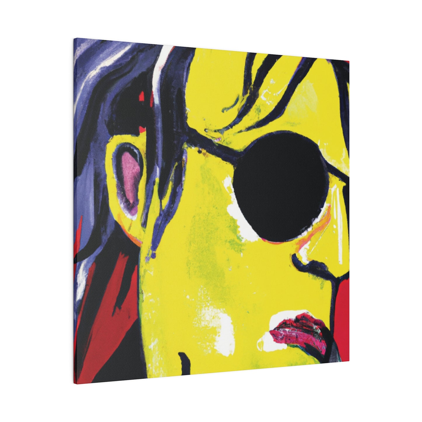 6607V - Rockstar Painting Print | Face | Abstract | Poster | Home Decor | Wall Art | Music Art | Canvas