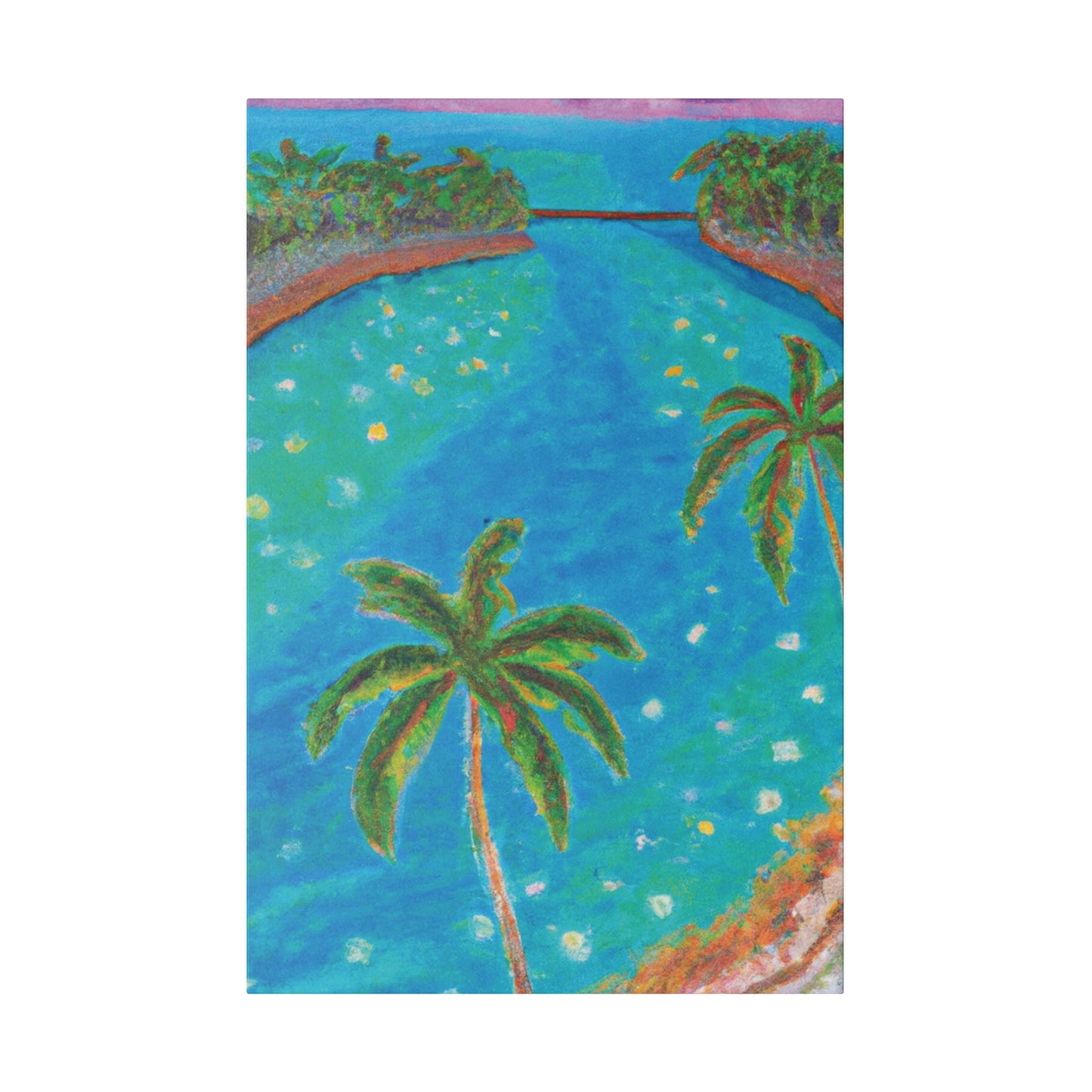 3827C - Bahamas Ocean Painting Print | Bahamas | Ocean | Beach | Poster | Home Decor | Wall Art | Canvas