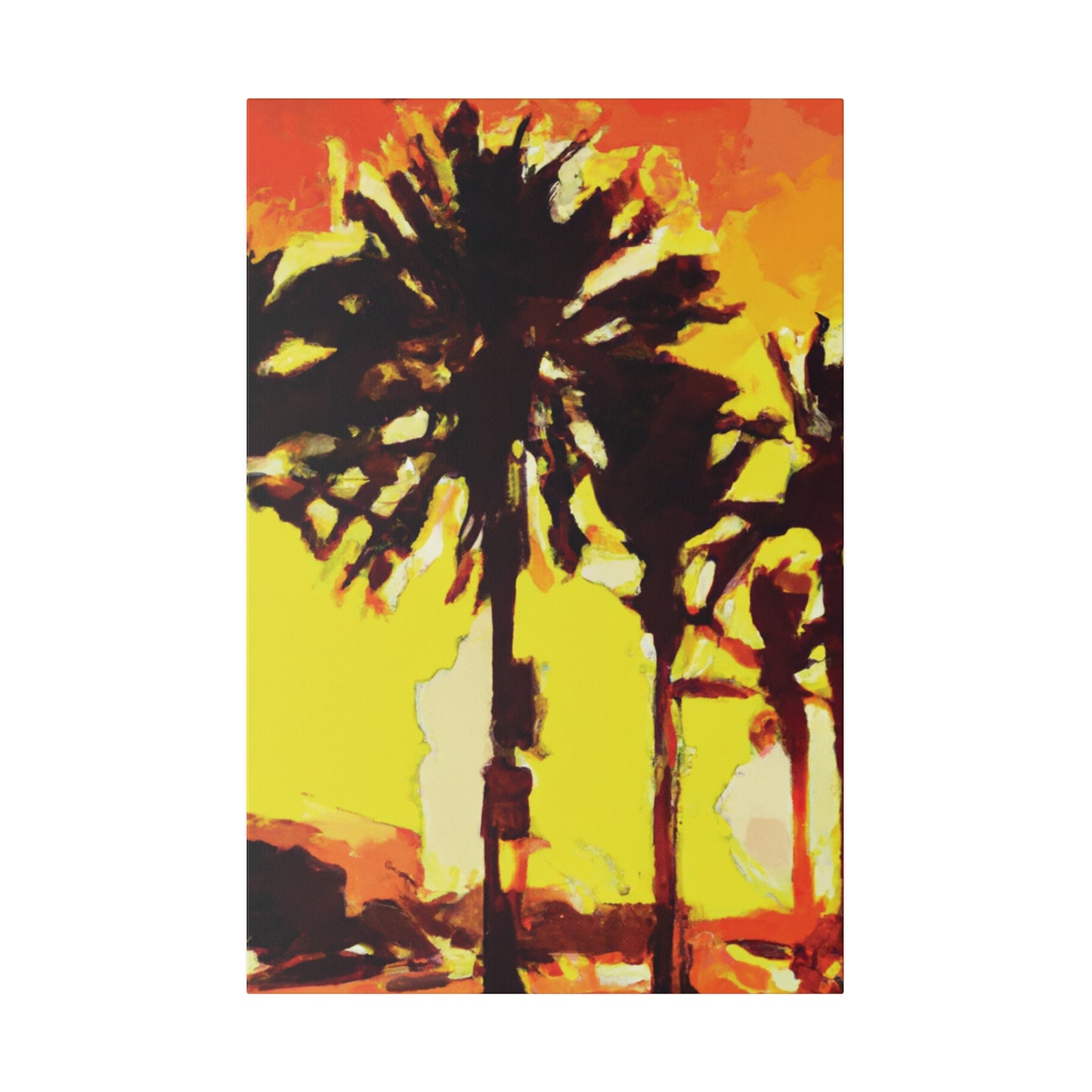 8336Q - Miami Beach Sunset Painting Print | Miami | Beach | Sunset | Poster | Home Decor | Wall Art | Canvas