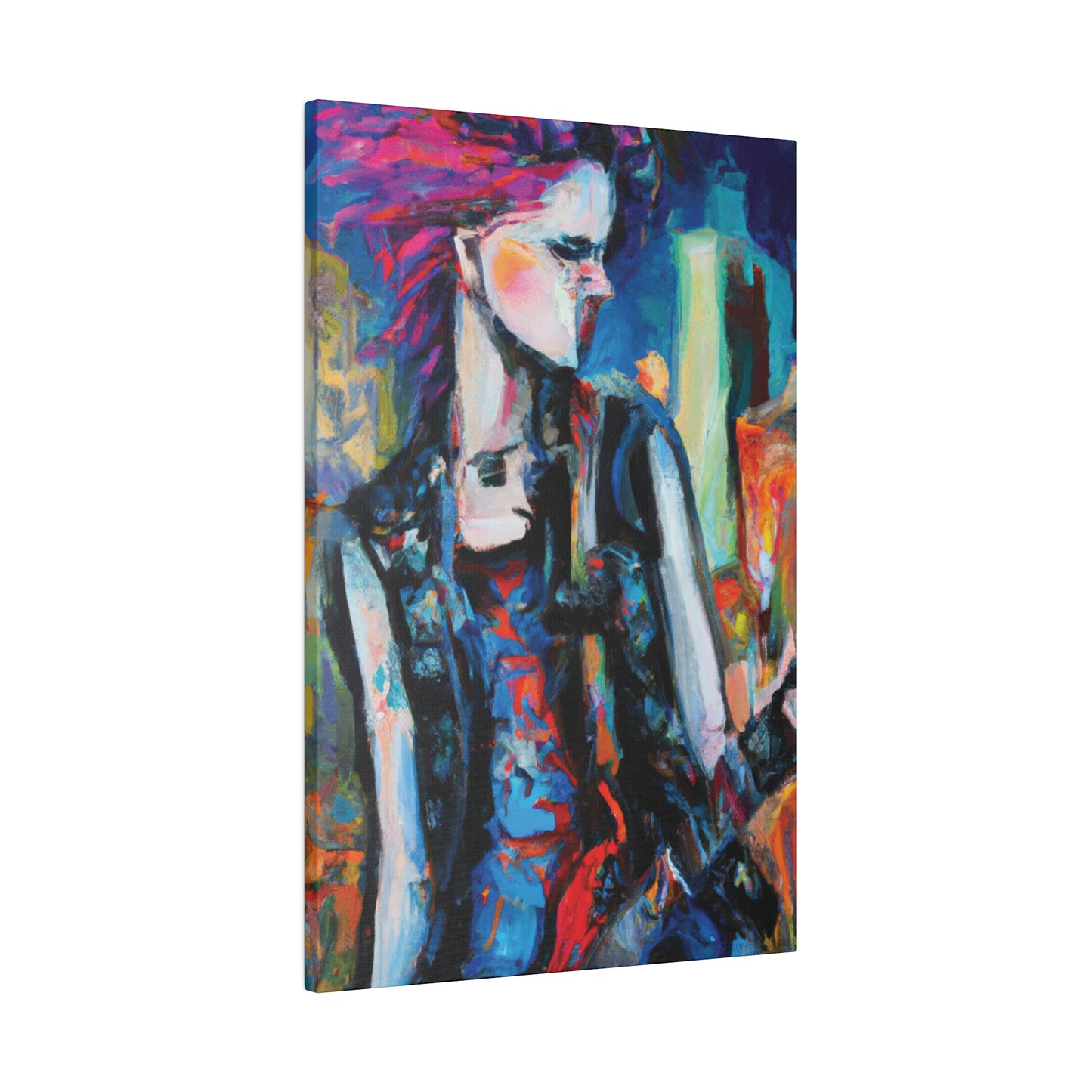 6491R - Rockstar Oil Painting Style Print | Poster | Home Decor | Wall Art | Music Art | Canvas