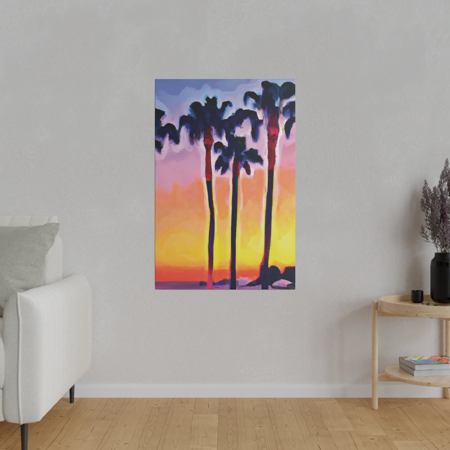 7116C - Miami Beach Sunset Painting Print | Miami | Beach | Sunset | Poster | Home Decor | Wall Art | Canvas