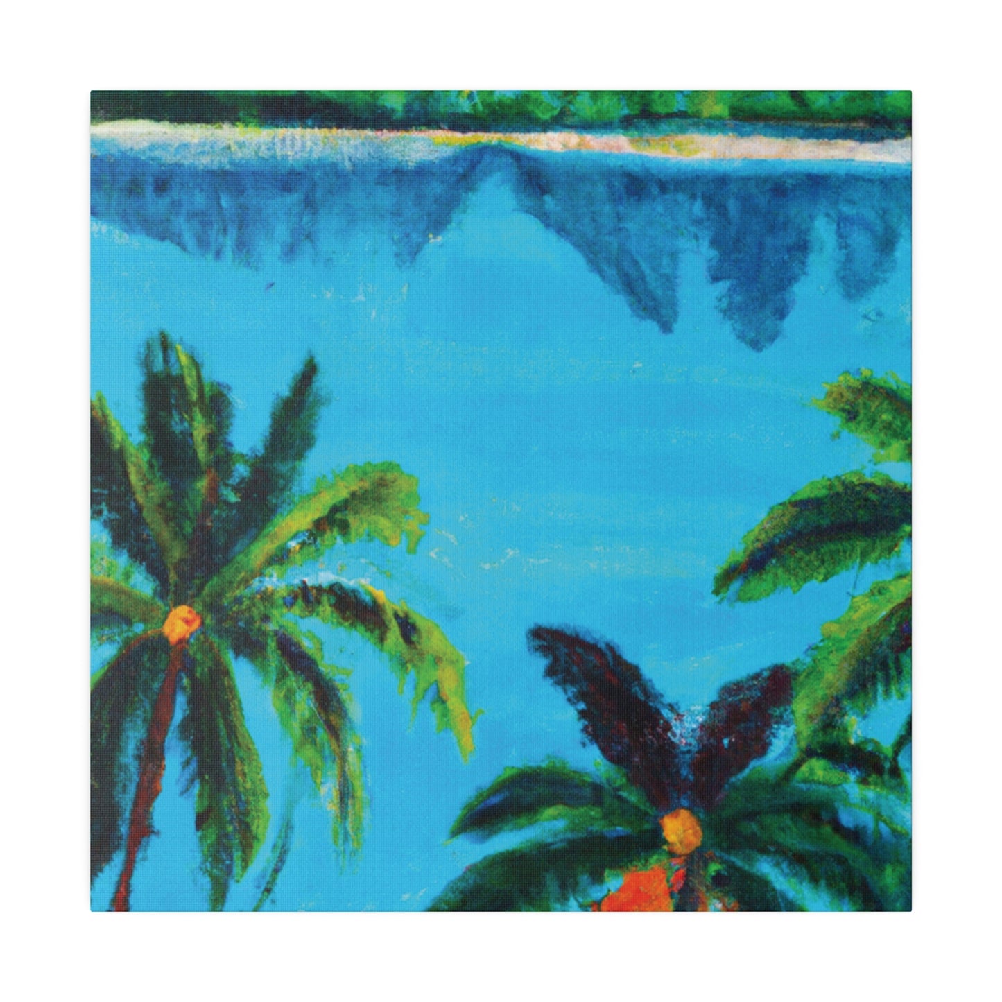 7373A - Bahamas Ocean Painting Print | Bahamas | Ocean | Beach | Poster | Home Decor | Wall Art | Canvas