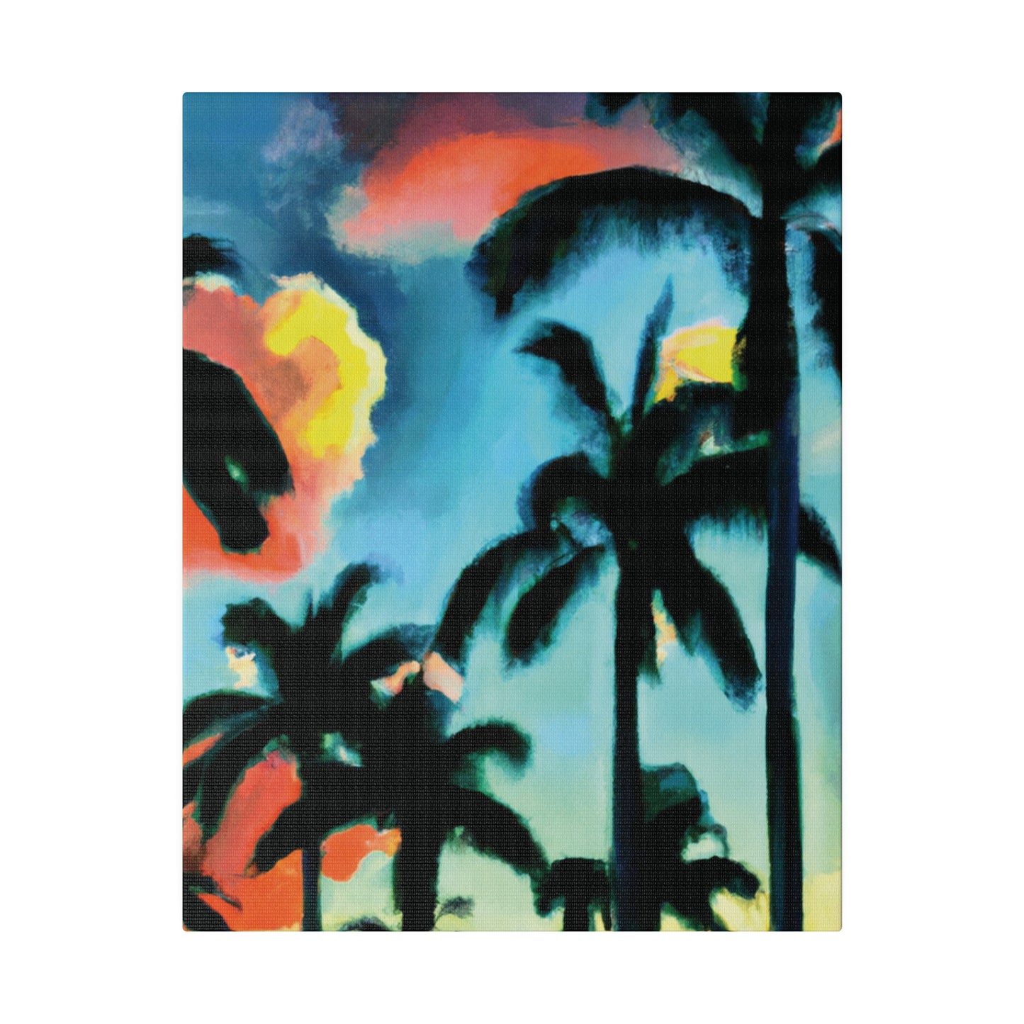 8724W - Miami Beach Sunset Painting Print | Miami | Beach | Sunset | Poster | Home Decor | Wall Art | Canvas