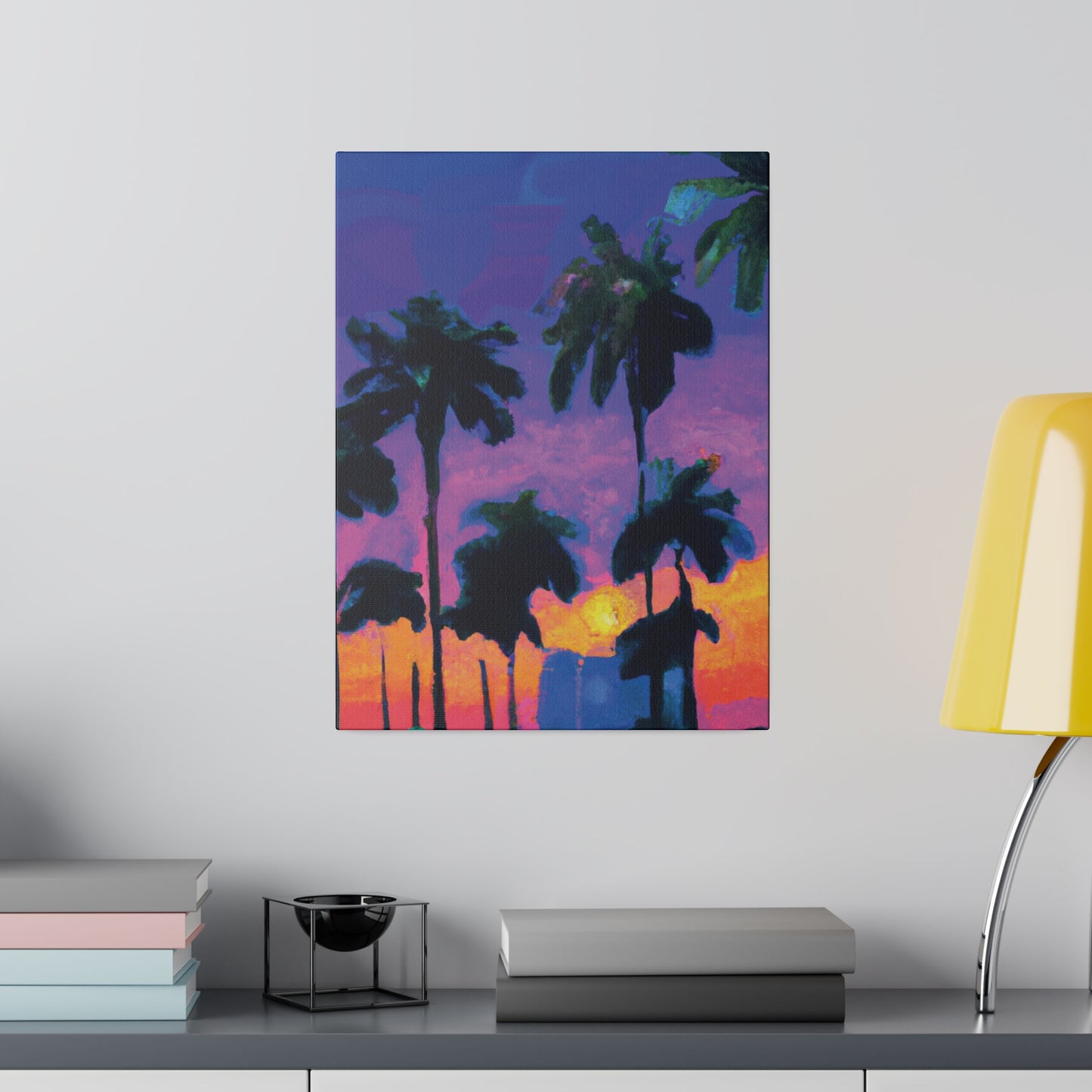 9232V - Miami Beach Sunset Painting Print | Miami | Beach | Sunset | Poster | Home Decor | Wall Art | Canvas