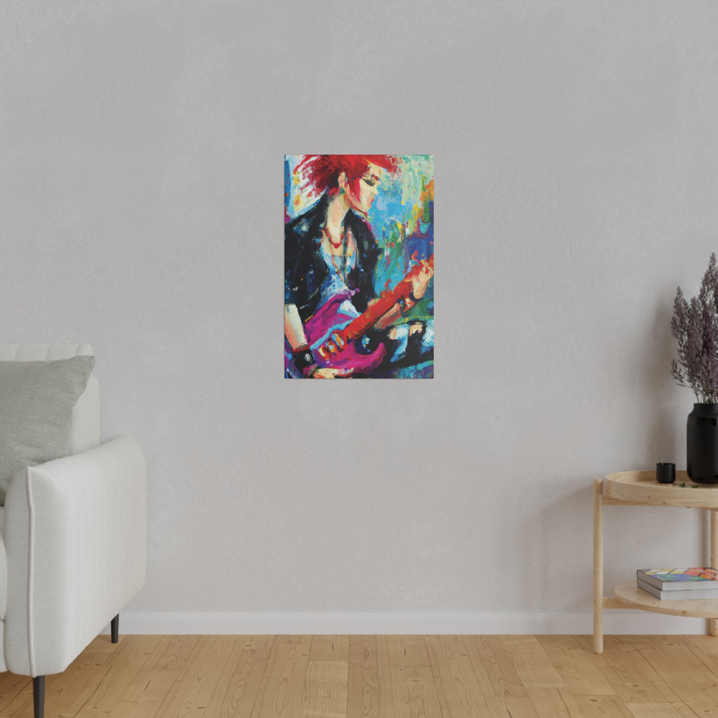 6476F - Rockstar Oil Painting Style Print | Poster | Home Decor | Wall Art | Music Art | Canvas