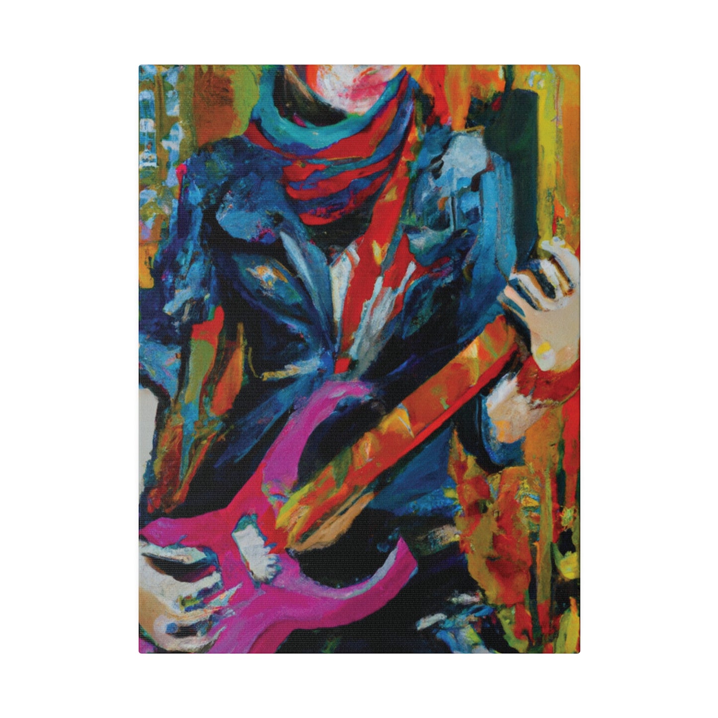 6226G - Rockstar Oil Painting Style Print | Poster | Home Decor | Wall Art | Music Art | Canvas